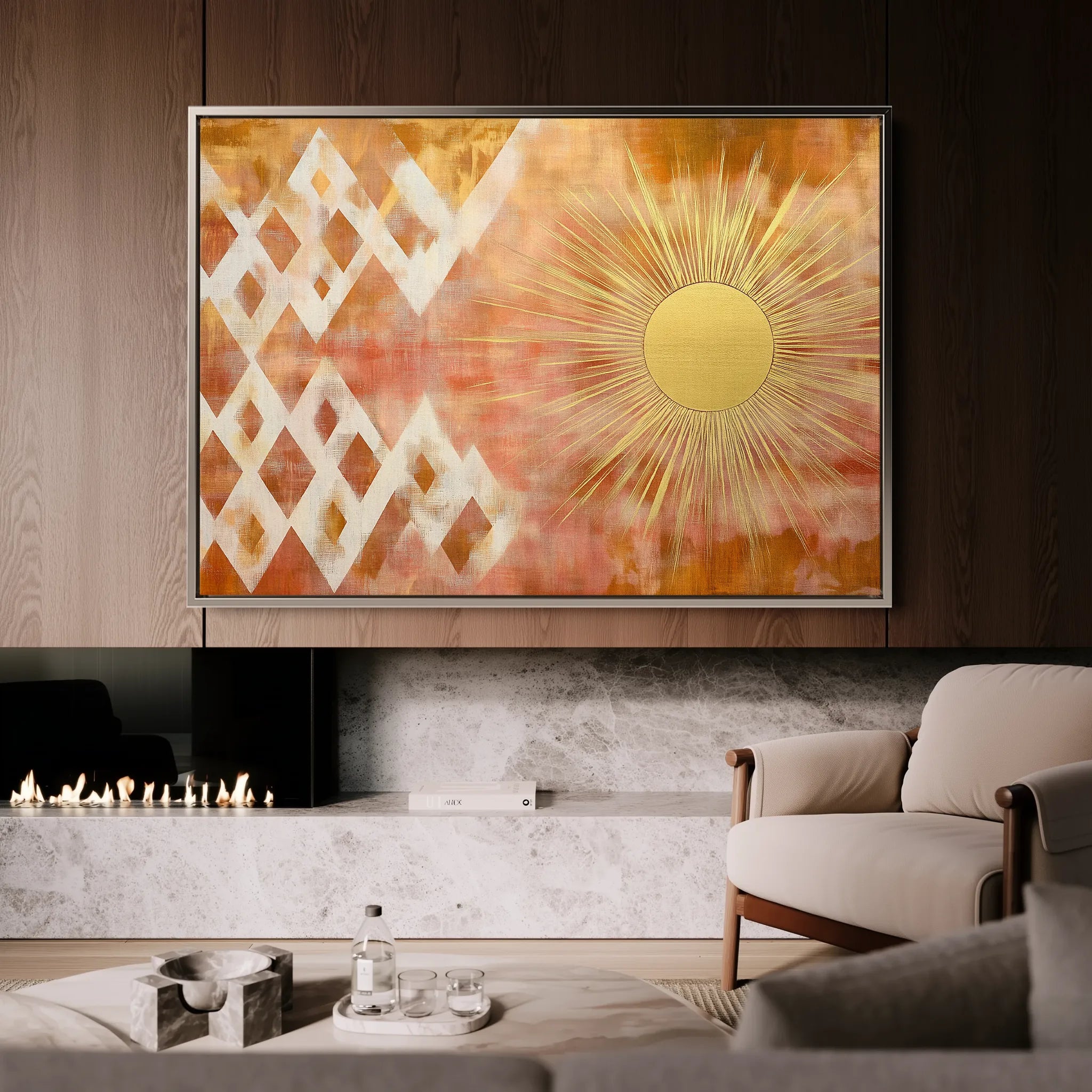 Boho Canvas Wall Art WAD187-BH 90 x 60 cm / Stretched on hidden frame
