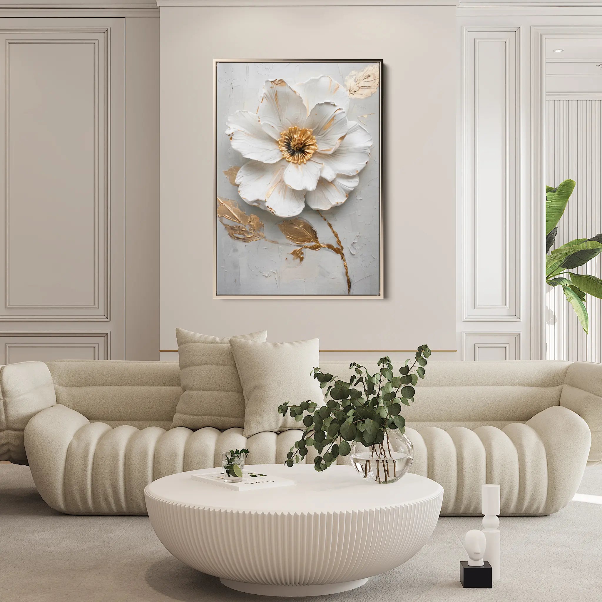 Floral Canvas Wall Art WAD187-F 90 x 60 cm / Stretched on hidden frame