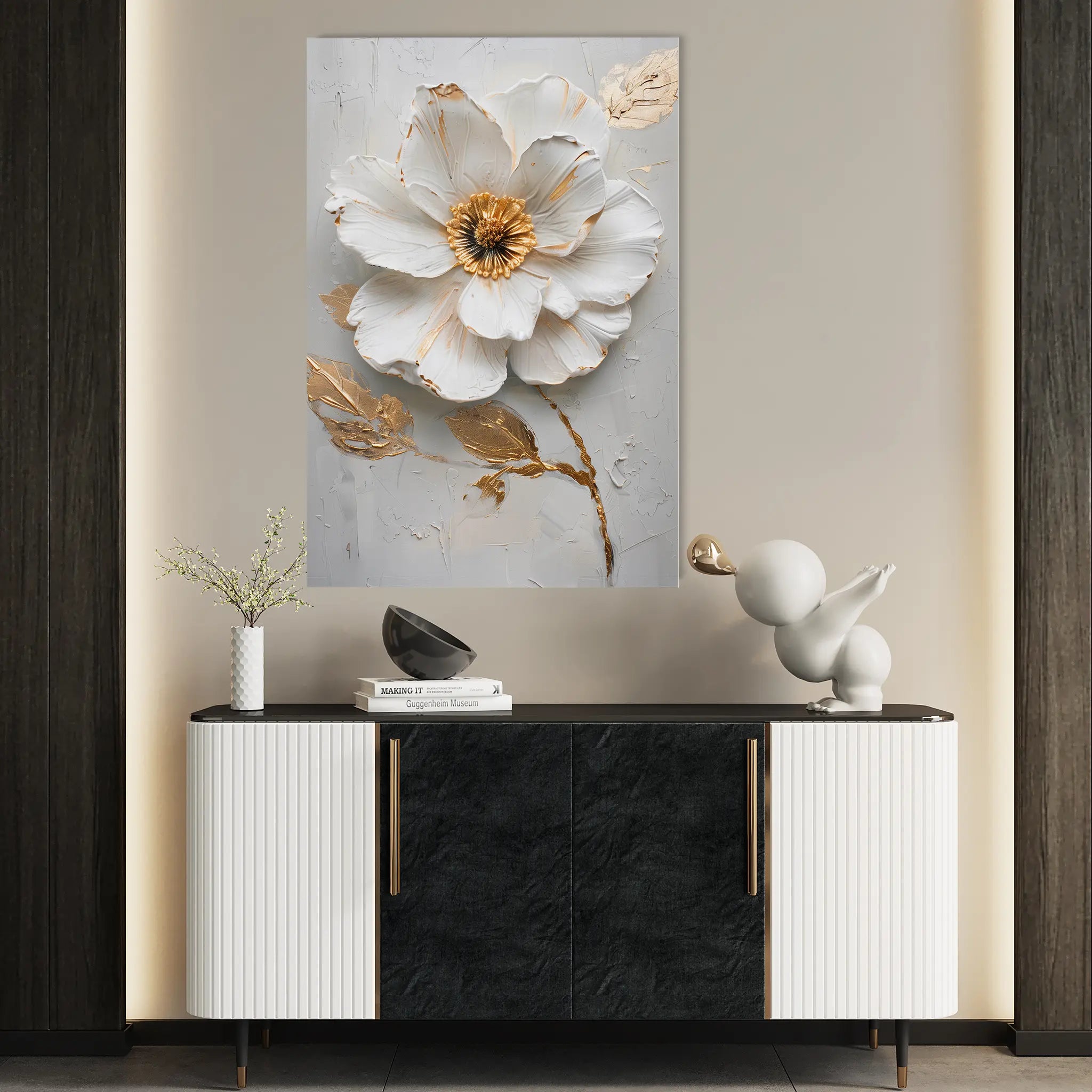 Floral Canvas Wall Art WAD187-F 90 x 60 cm / Stretched on hidden frame