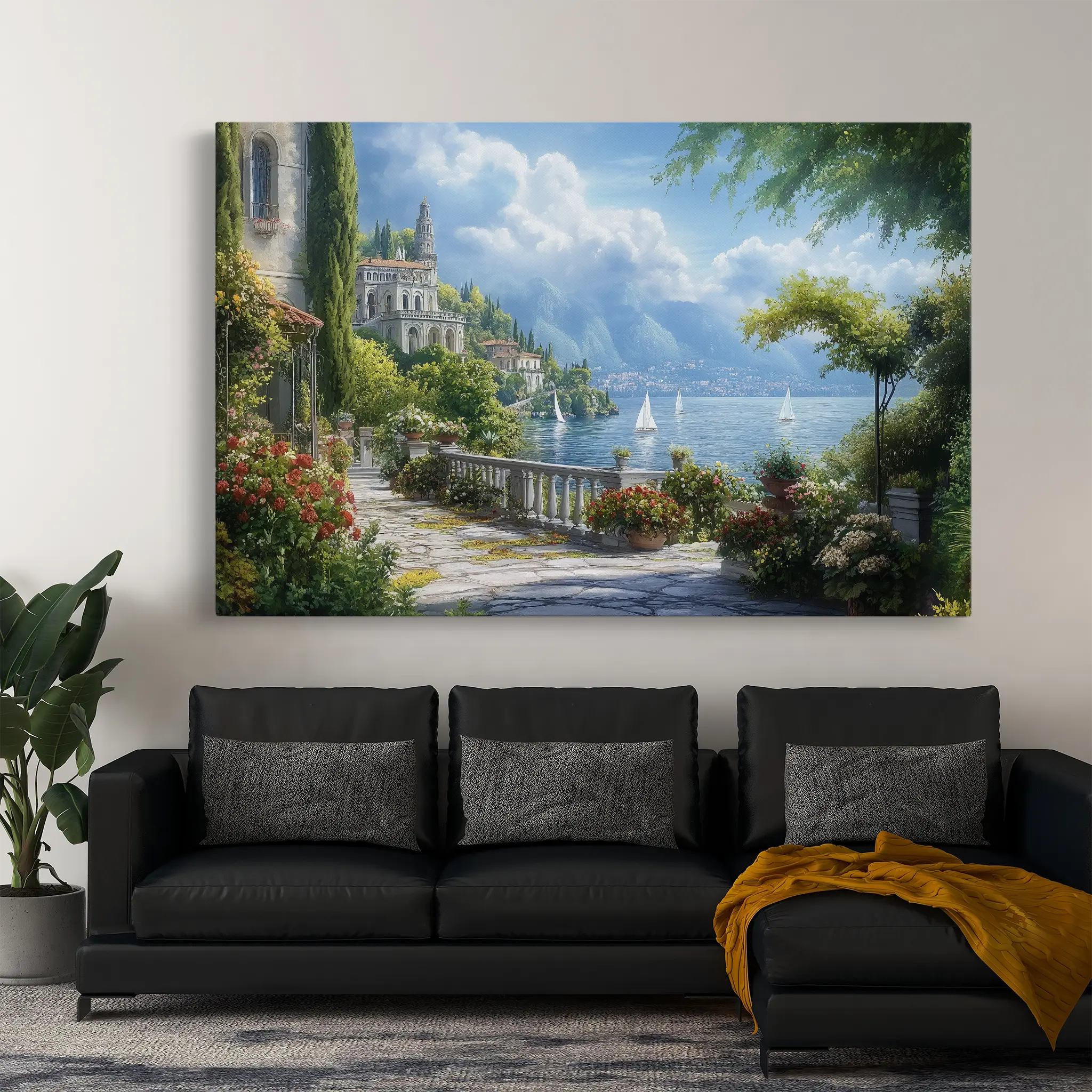 Landscape Canvas Wall Art WAD187-L 90 x 60 cm / Stretched on hidden frame