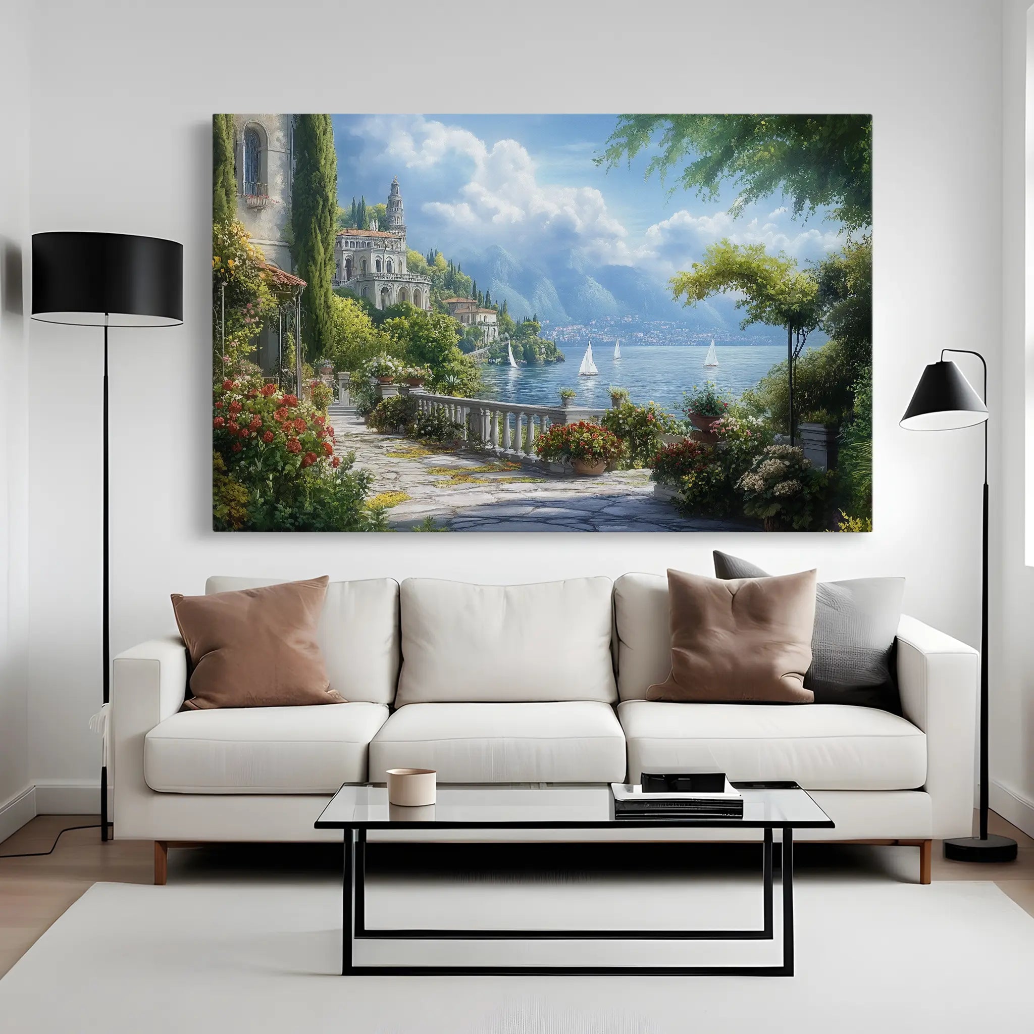 Landscape Canvas Wall Art WAD187-L 90 x 60 cm / Stretched on hidden frame