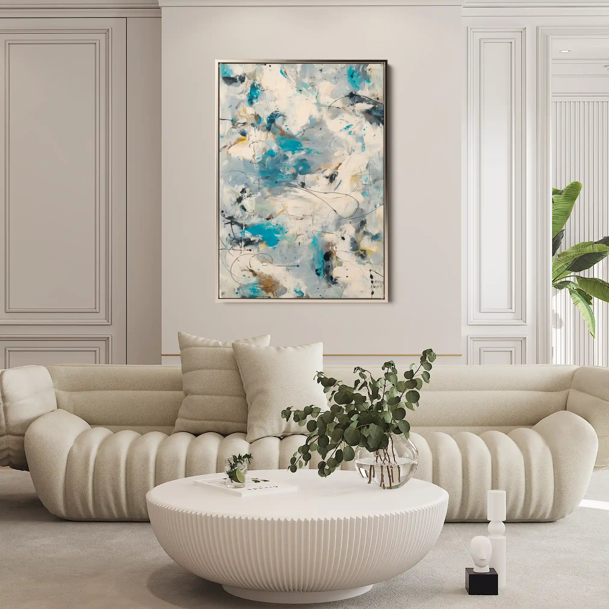 Abstract 1870 Canvas Art 60 x 40 cm / Stretched on hidden frame