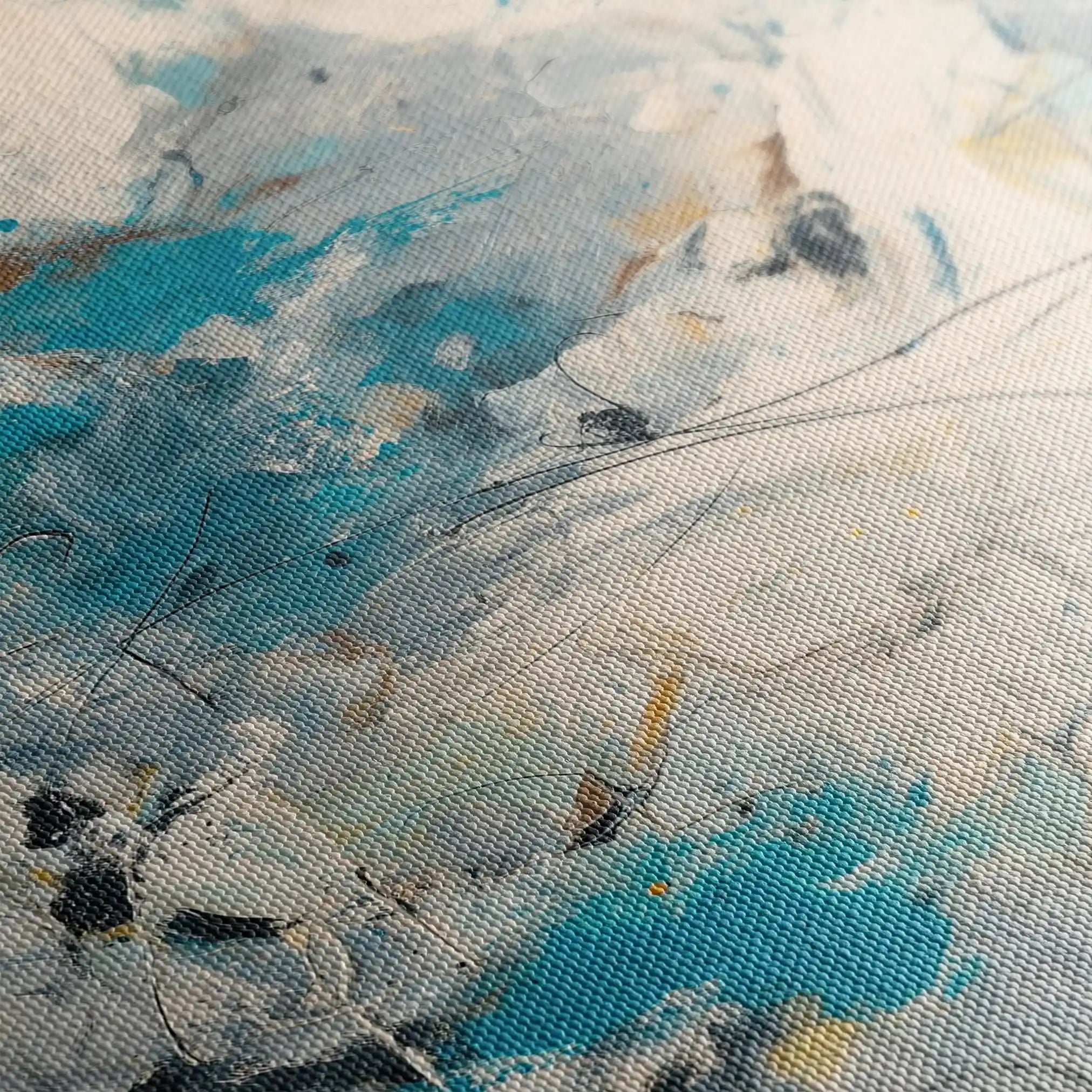 Abstract 1870 Canvas Art 60 x 40 cm / Stretched on hidden frame