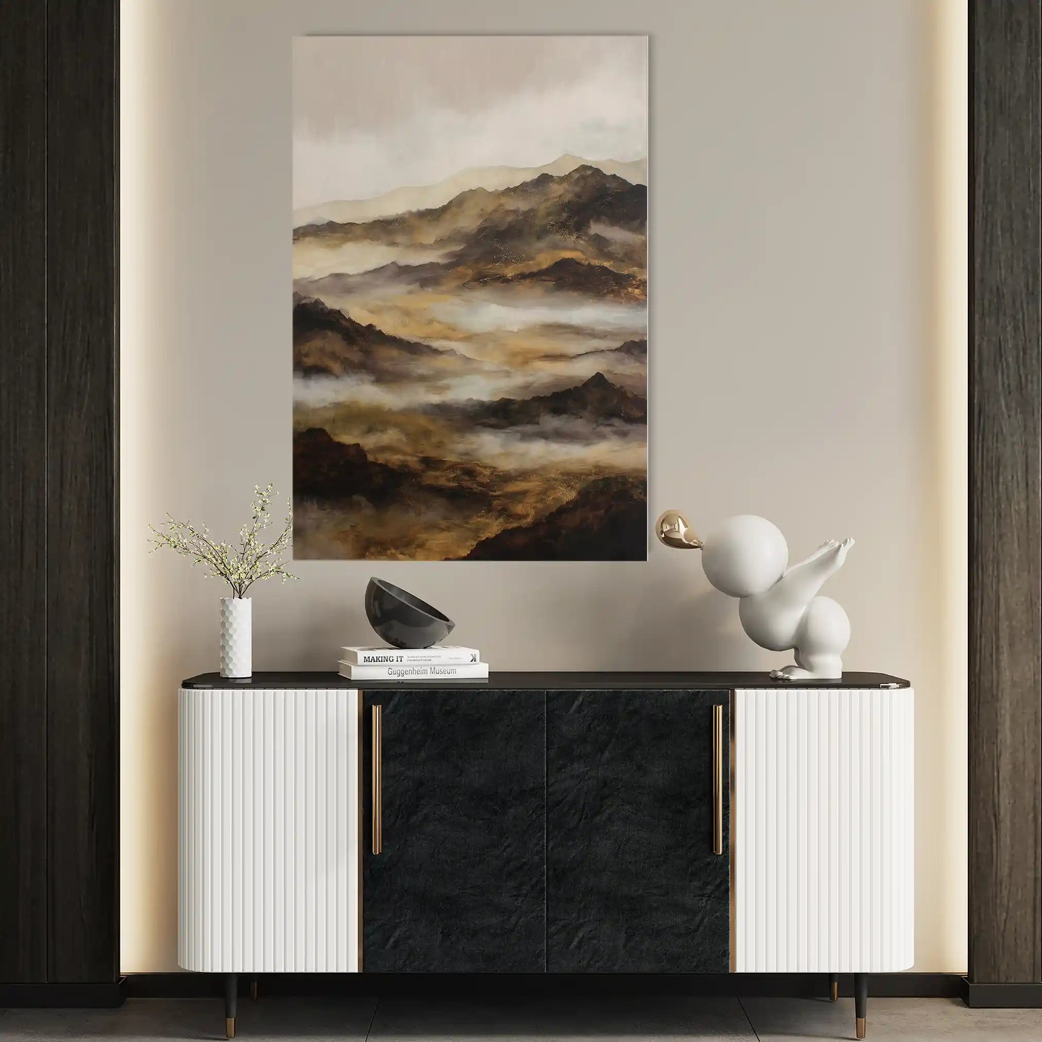 Abstract 1872 Canvas Art 60 x 40 cm / Stretched on hidden frame