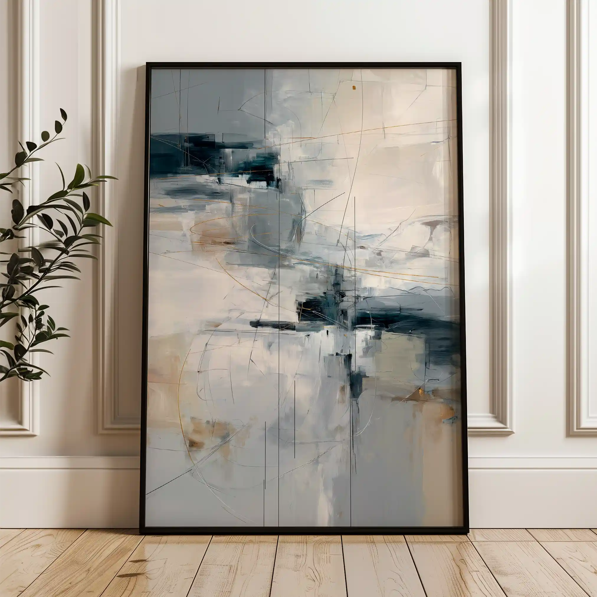 Abstract 1875 Canvas Art 60 x 40 cm / Stretched on hidden frame