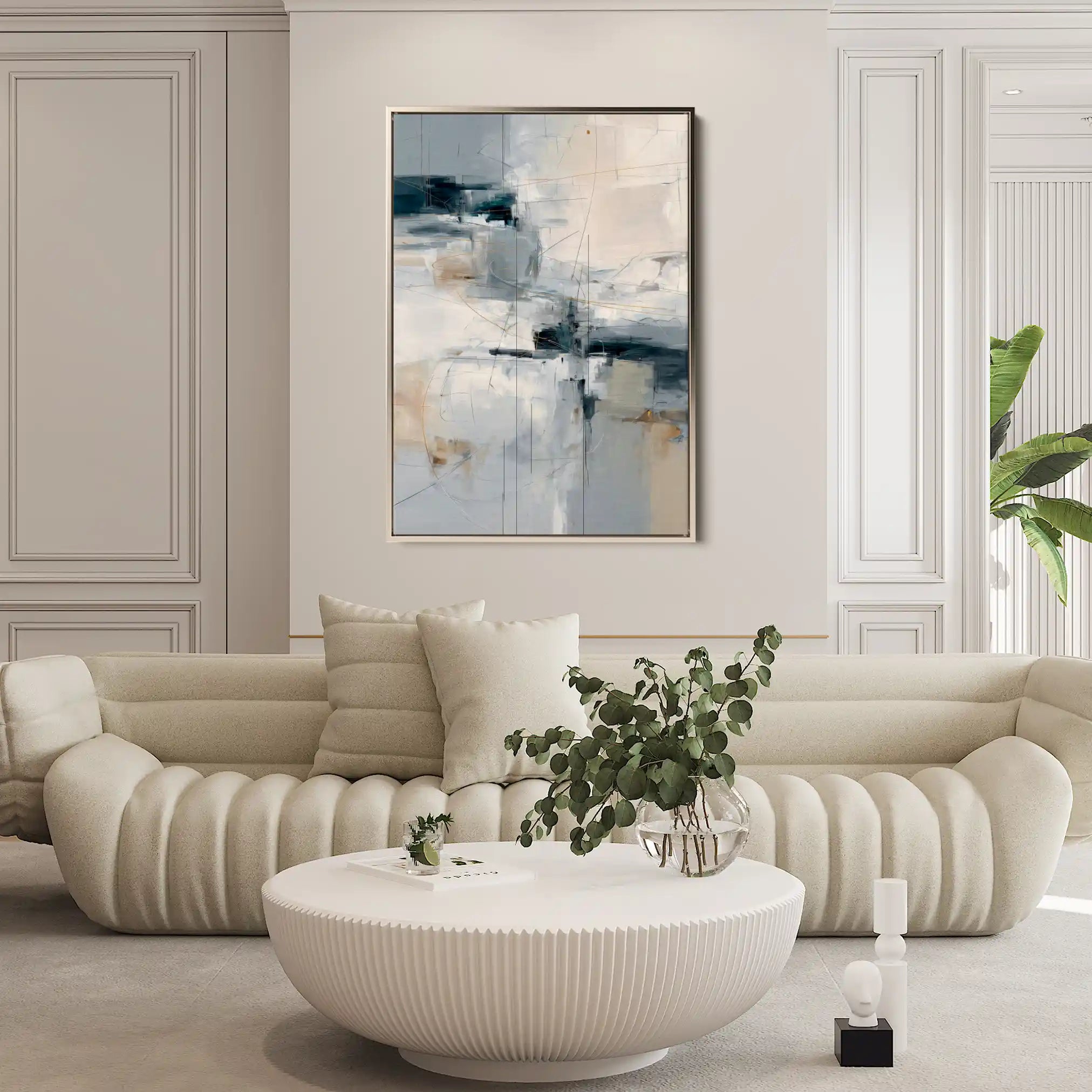 Abstract 1875 Canvas Art 60 x 40 cm / Stretched on hidden frame