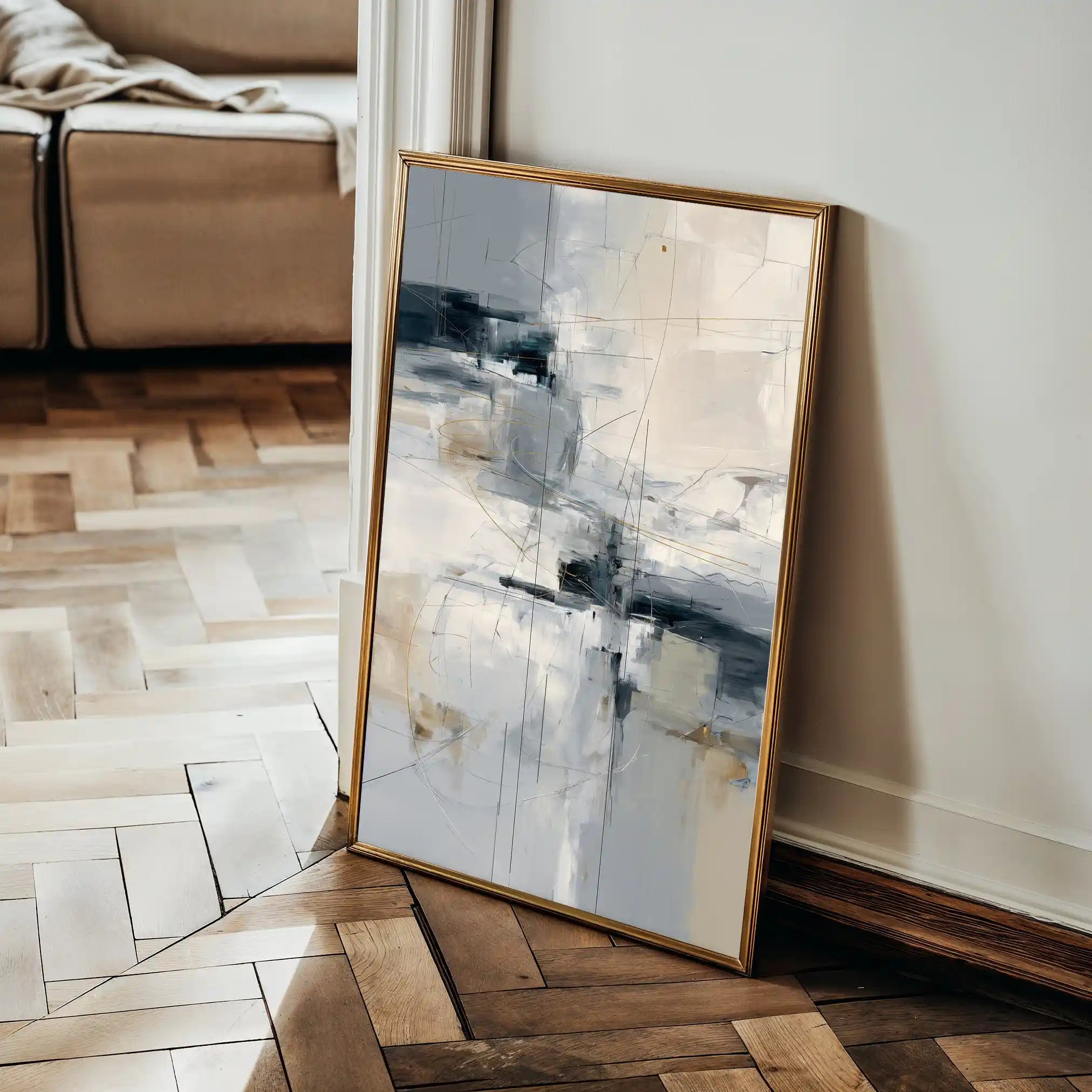 Abstract 1875 Canvas Art 60 x 40 cm / Stretched on hidden frame