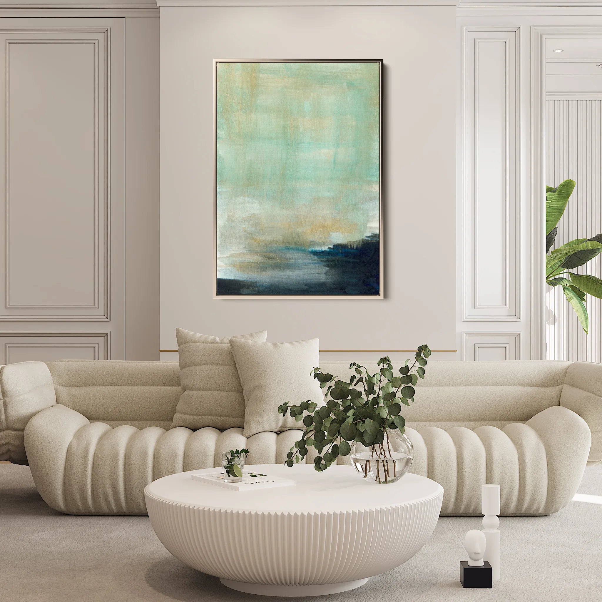 Abstract Canvas Wall Art WAD188-A 90 x 60 cm / Stretched on hidden frame