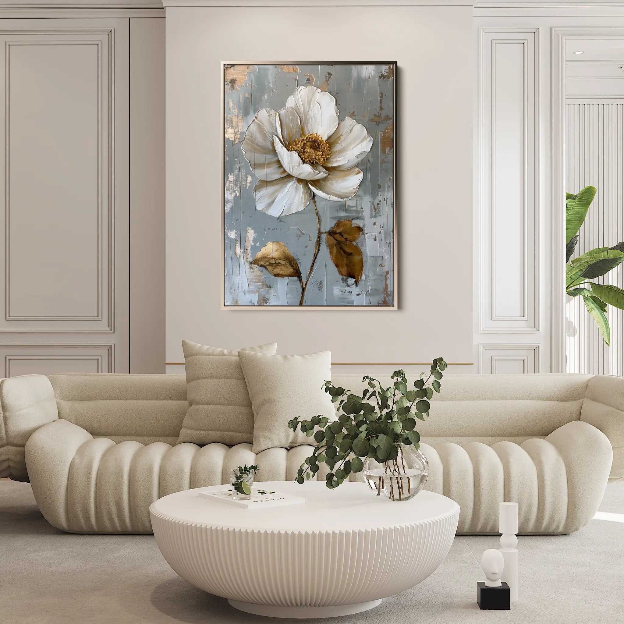 Floral Canvas Wall Art WAD188-F 90 x 60 cm / Stretched on hidden frame