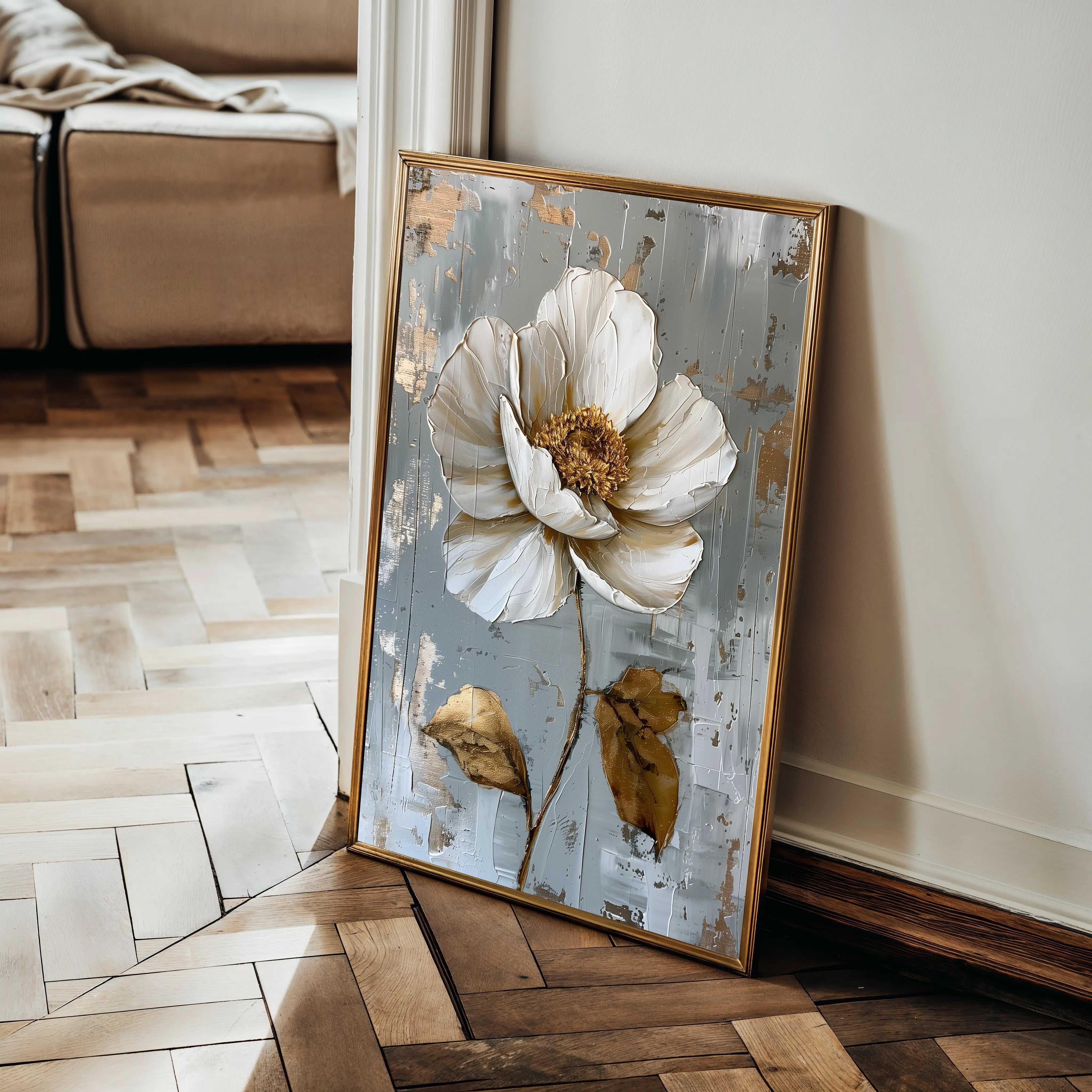 Floral Canvas Wall Art WAD188-F 90 x 60 cm / Stretched on hidden frame