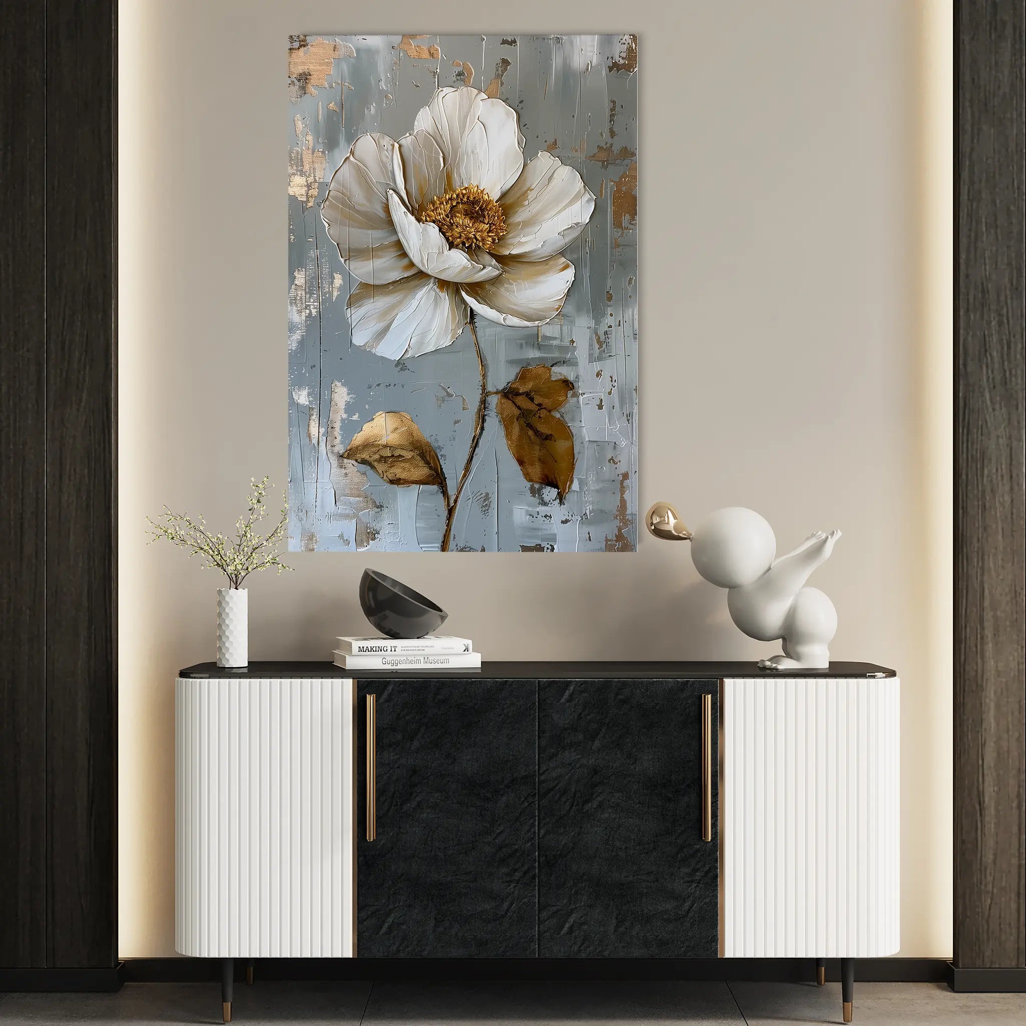 Floral Canvas Wall Art WAD188-F 90 x 60 cm / Stretched on hidden frame