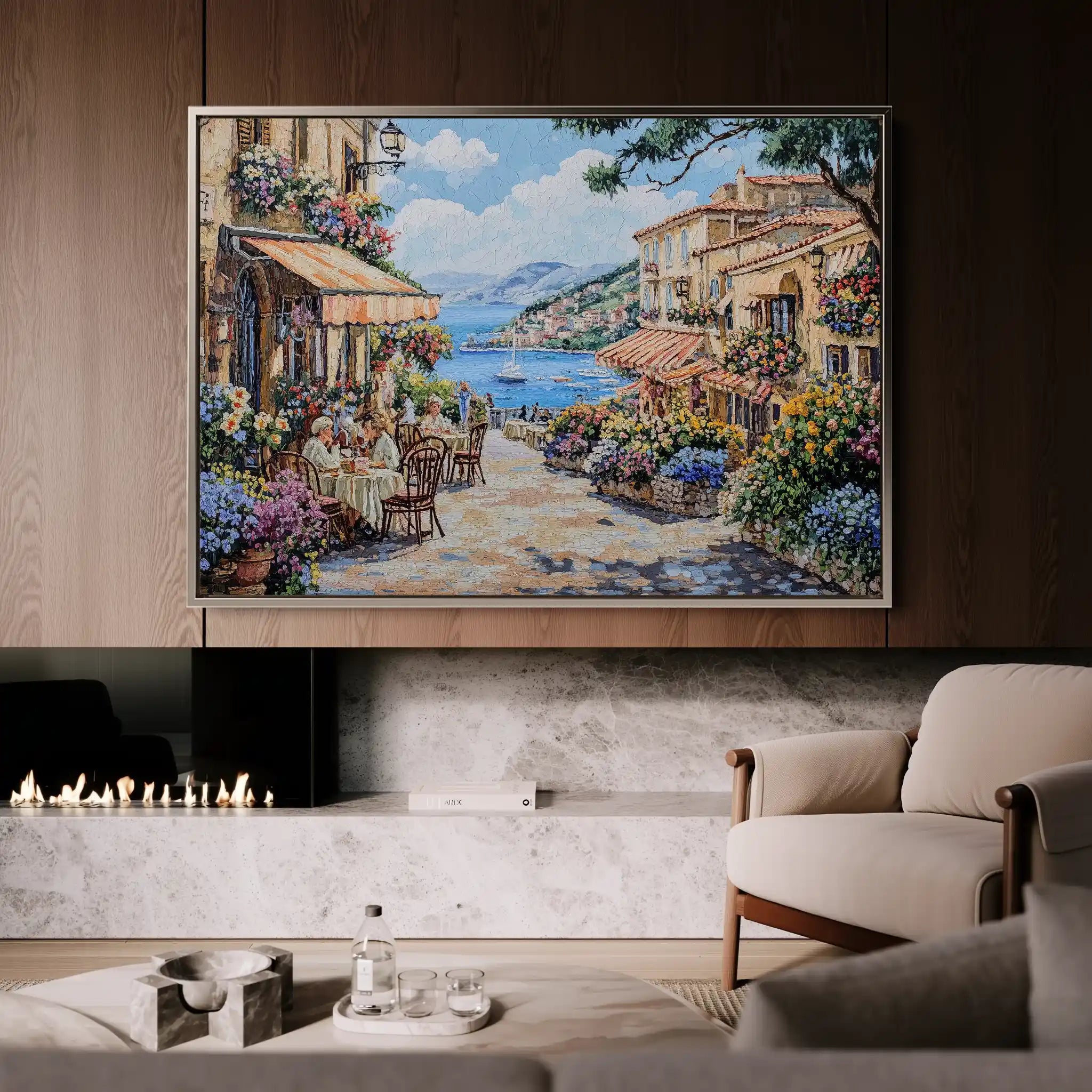 Landscape 188 Canvas Art 90 x 60 cm / Stretched on hidden frame