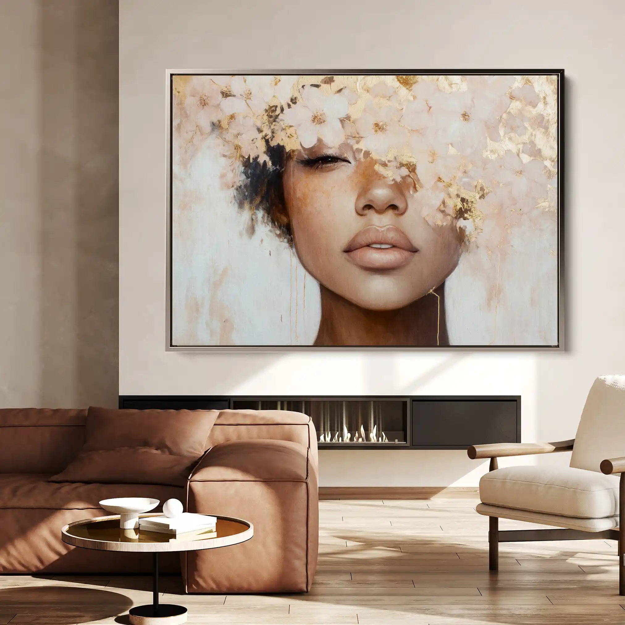Portrait 188 Canvas Art 90 x 60 cm / Stretched on hidden frame