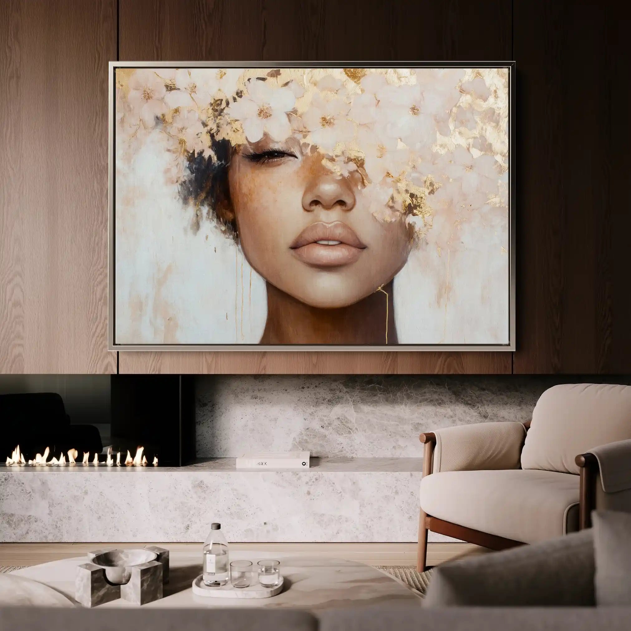 Portrait 188 Canvas Art 90 x 60 cm / Stretched on hidden frame