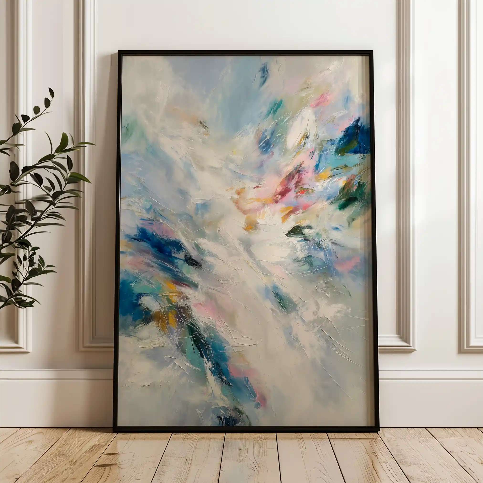 Abstract 1880 Canvas Art 60 x 40 cm / Stretched on hidden frame