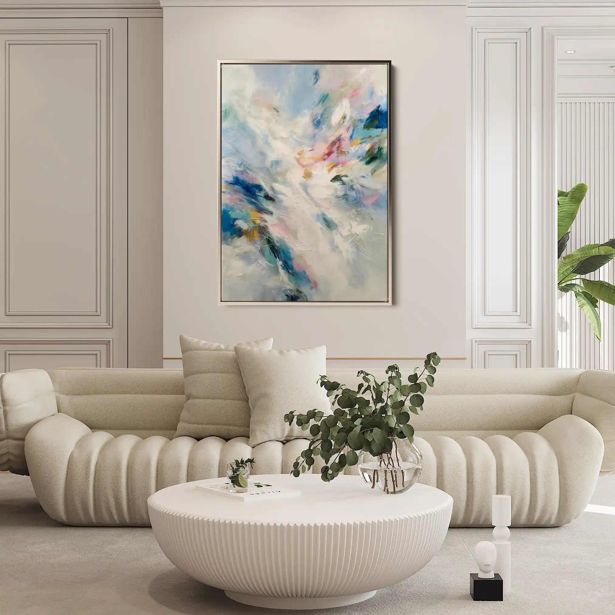 Abstract 1880 Canvas Art 60 x 40 cm / Stretched on hidden frame
