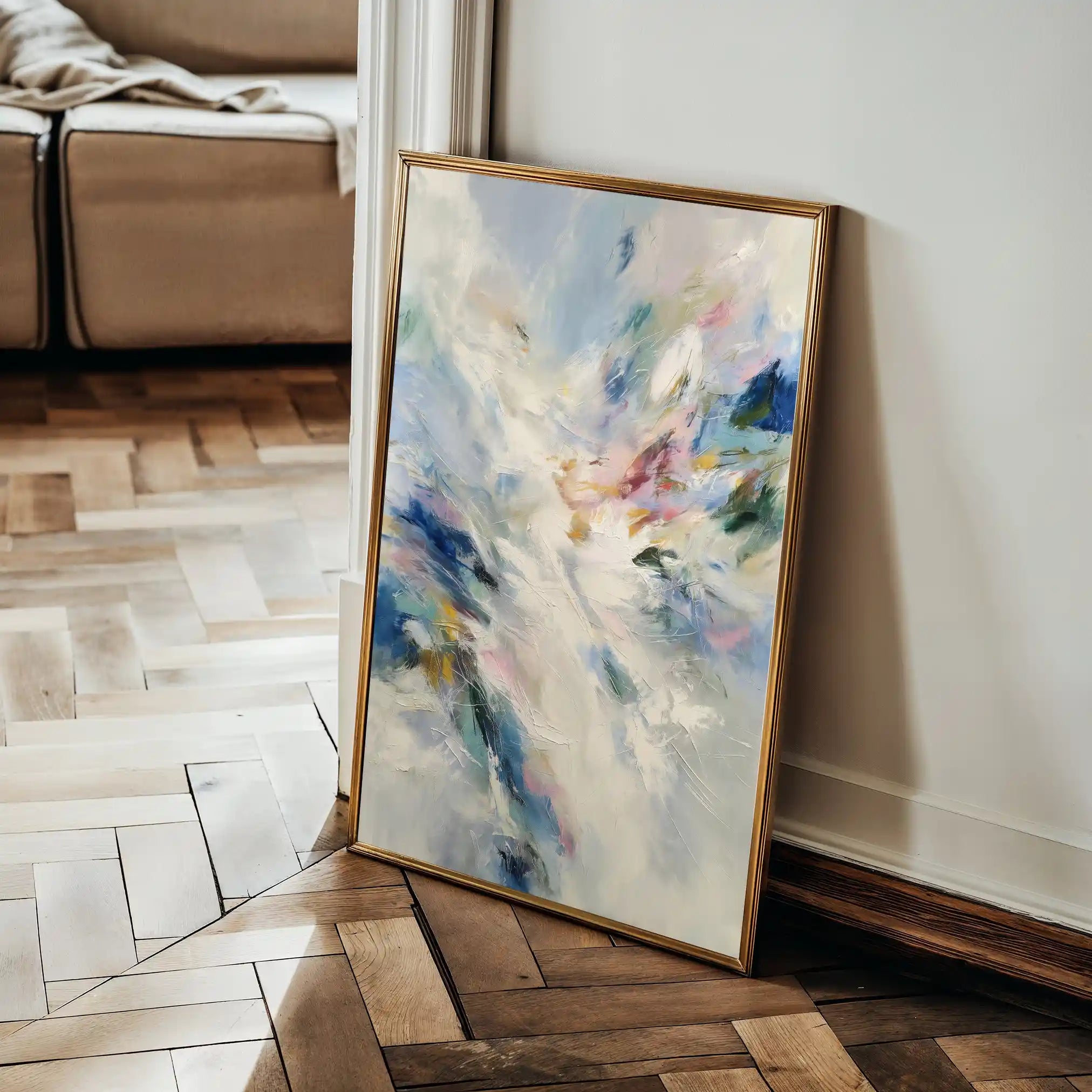 Abstract 1880 Canvas Art 60 x 40 cm / Stretched on hidden frame