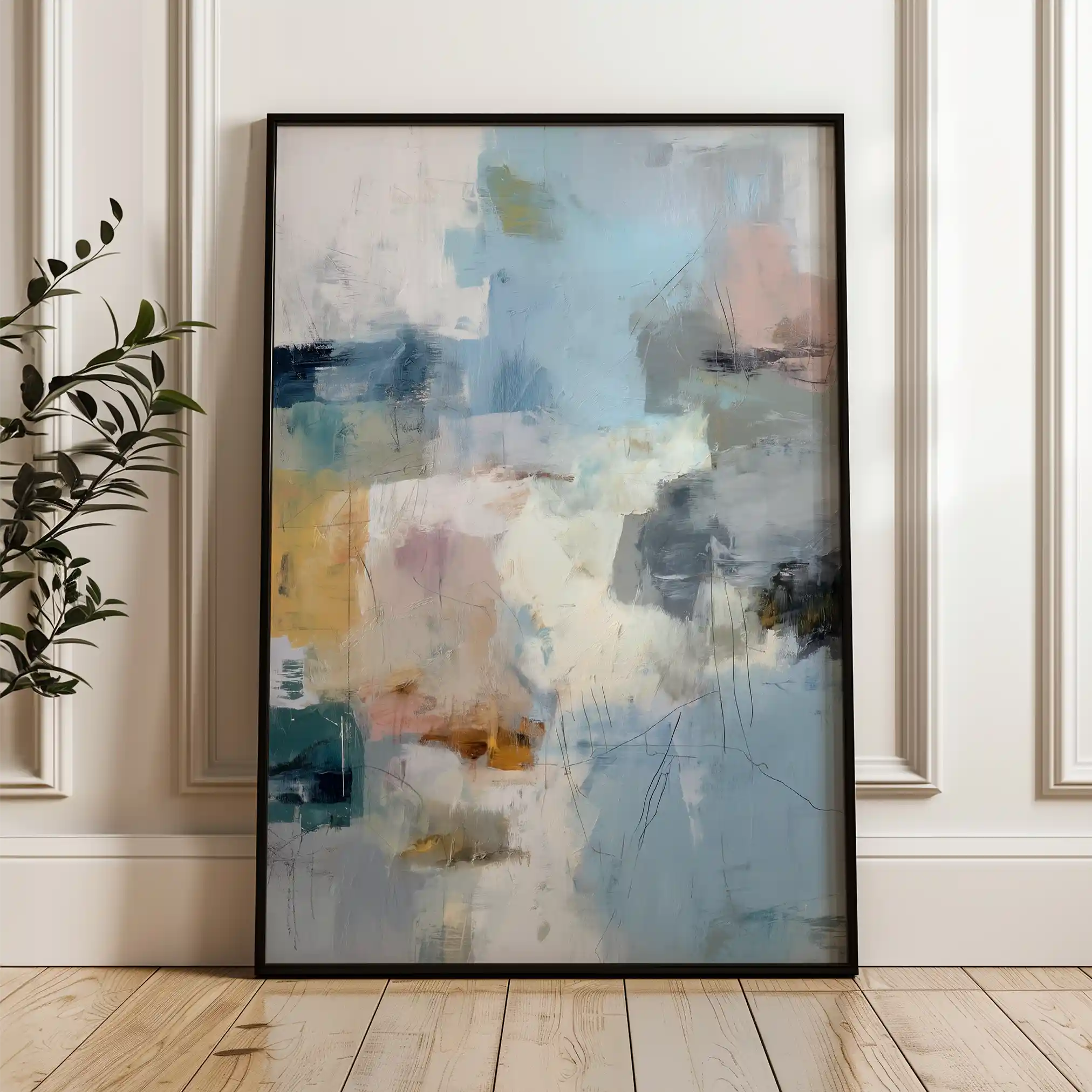 Abstract 1883 Canvas Art 60 x 40 cm / Stretched on hidden frame