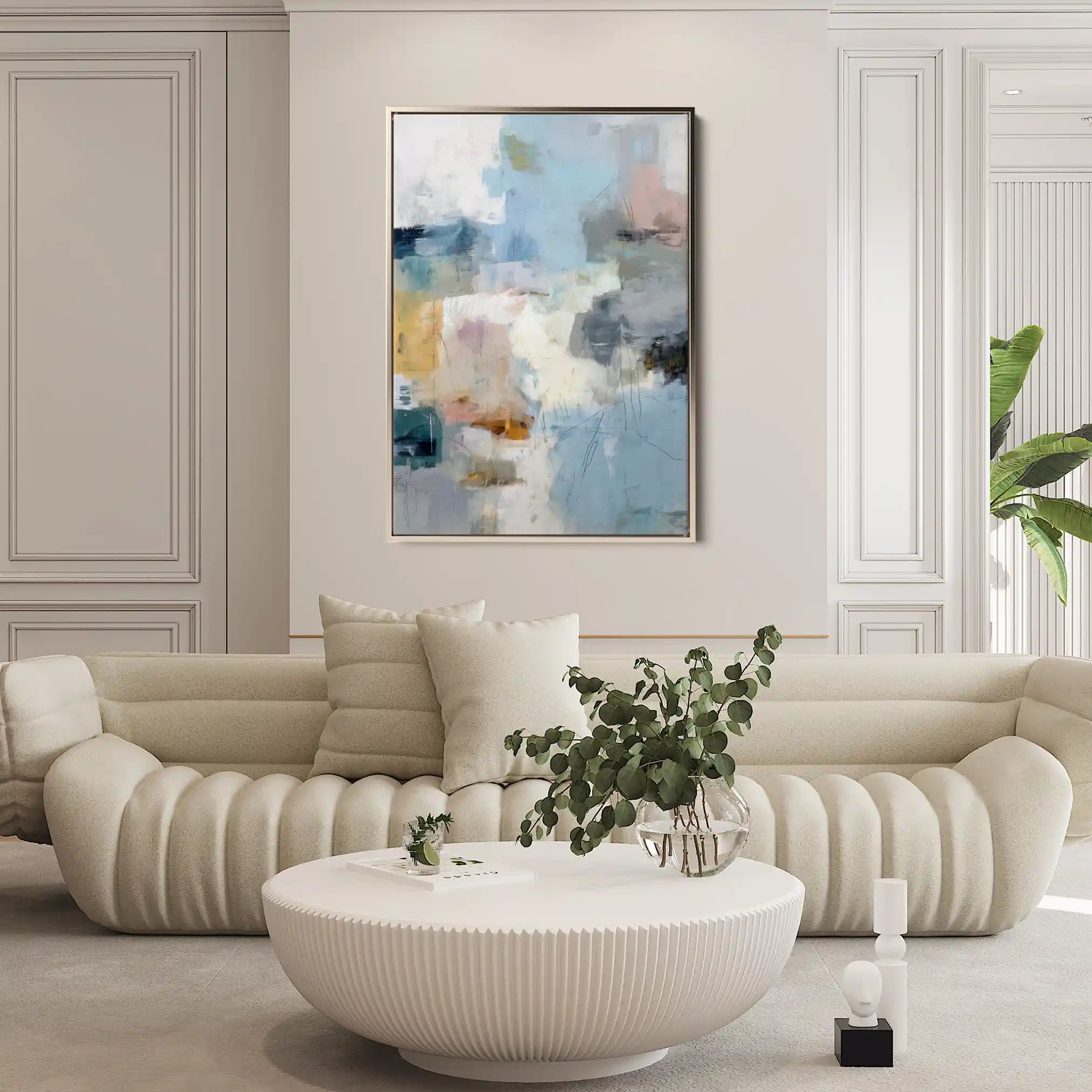 Abstract 1883 Canvas Art 60 x 40 cm / Stretched on hidden frame