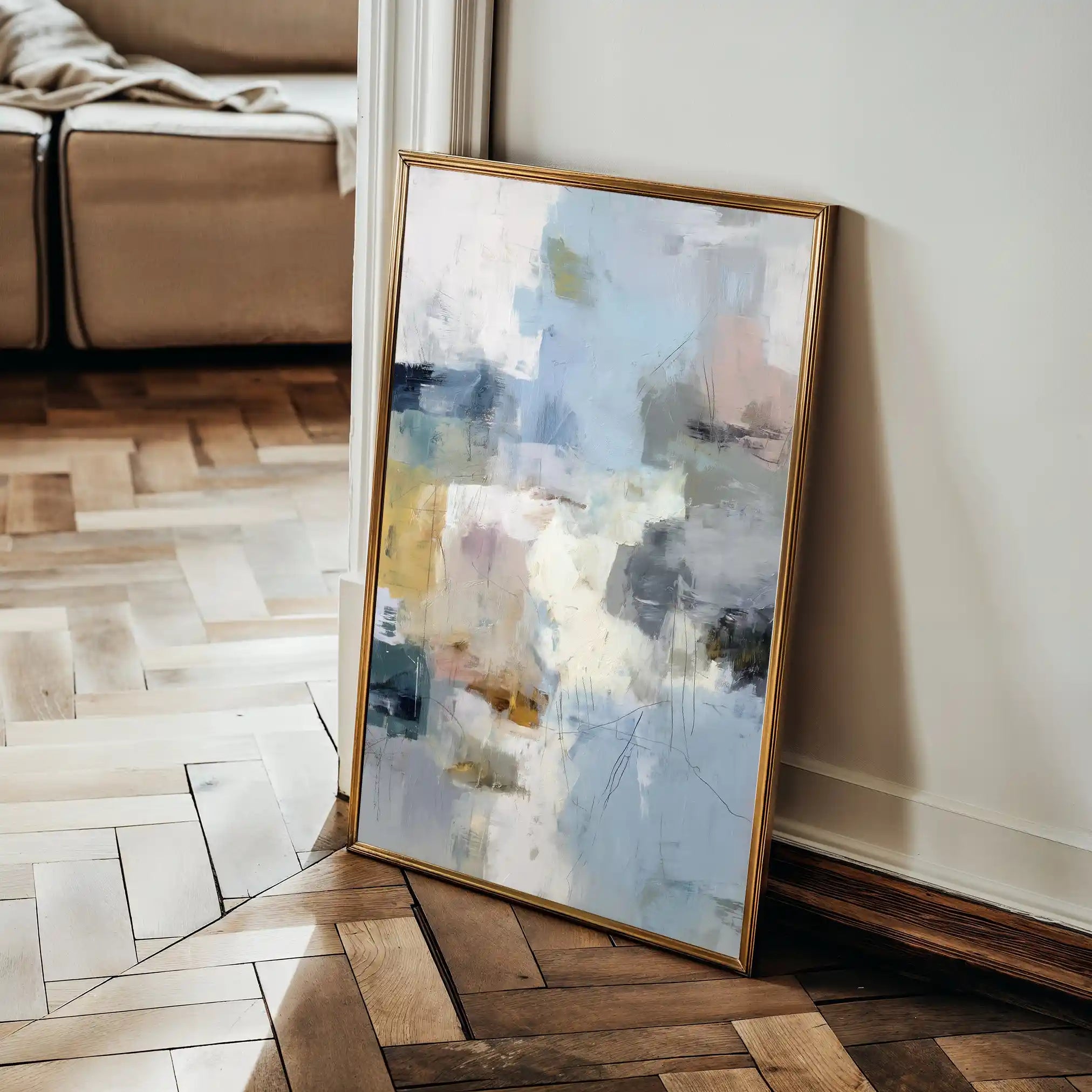 Abstract 1883 Canvas Art 60 x 40 cm / Stretched on hidden frame