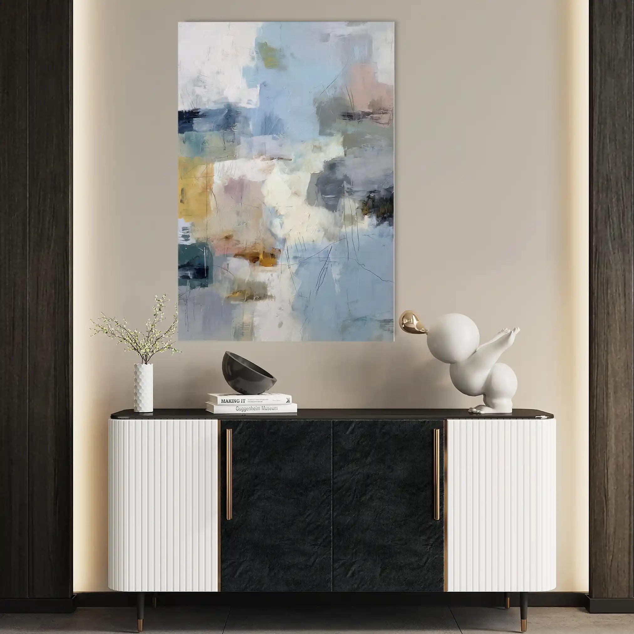 Abstract 1883 Canvas Art 60 x 40 cm / Stretched on hidden frame
