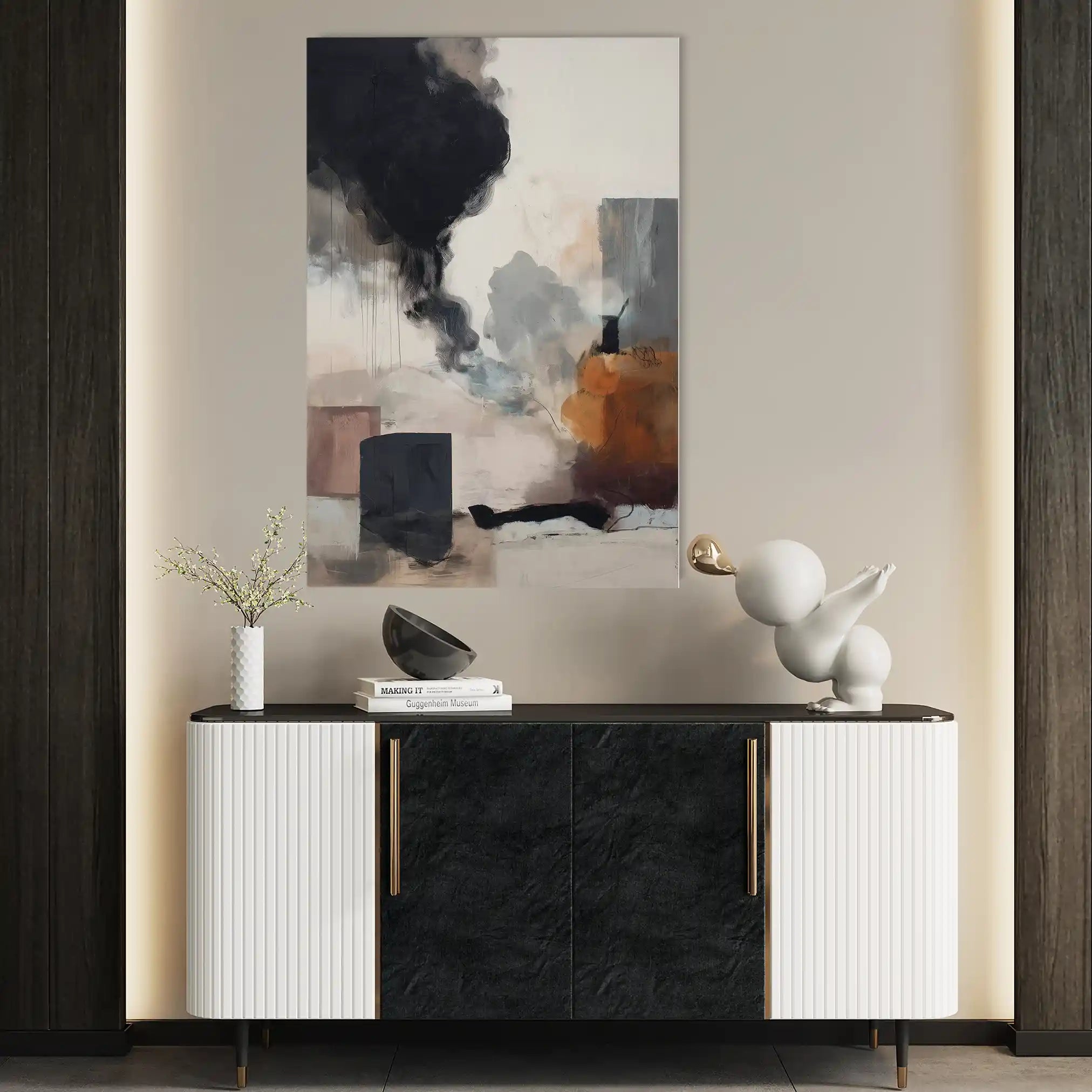 Abstract 1888 Canvas Art 60 x 40 cm / Stretched on hidden frame