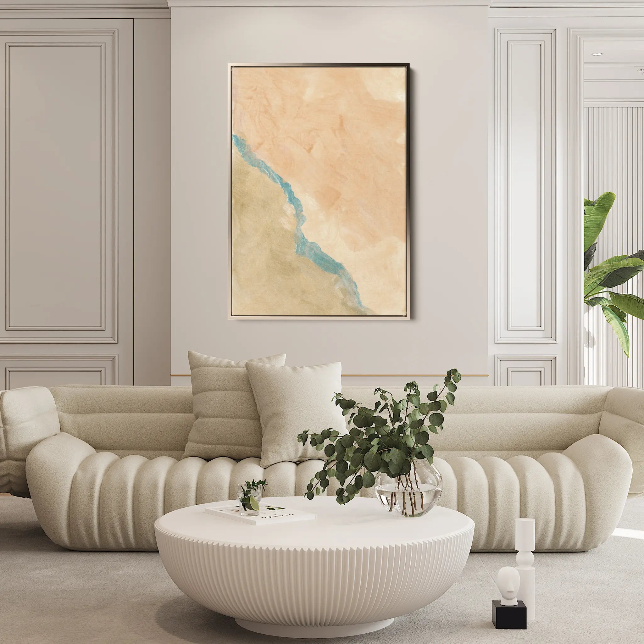 Abstract Canvas Wall Art WAD189-A 90 x 60 cm / Stretched on hidden frame