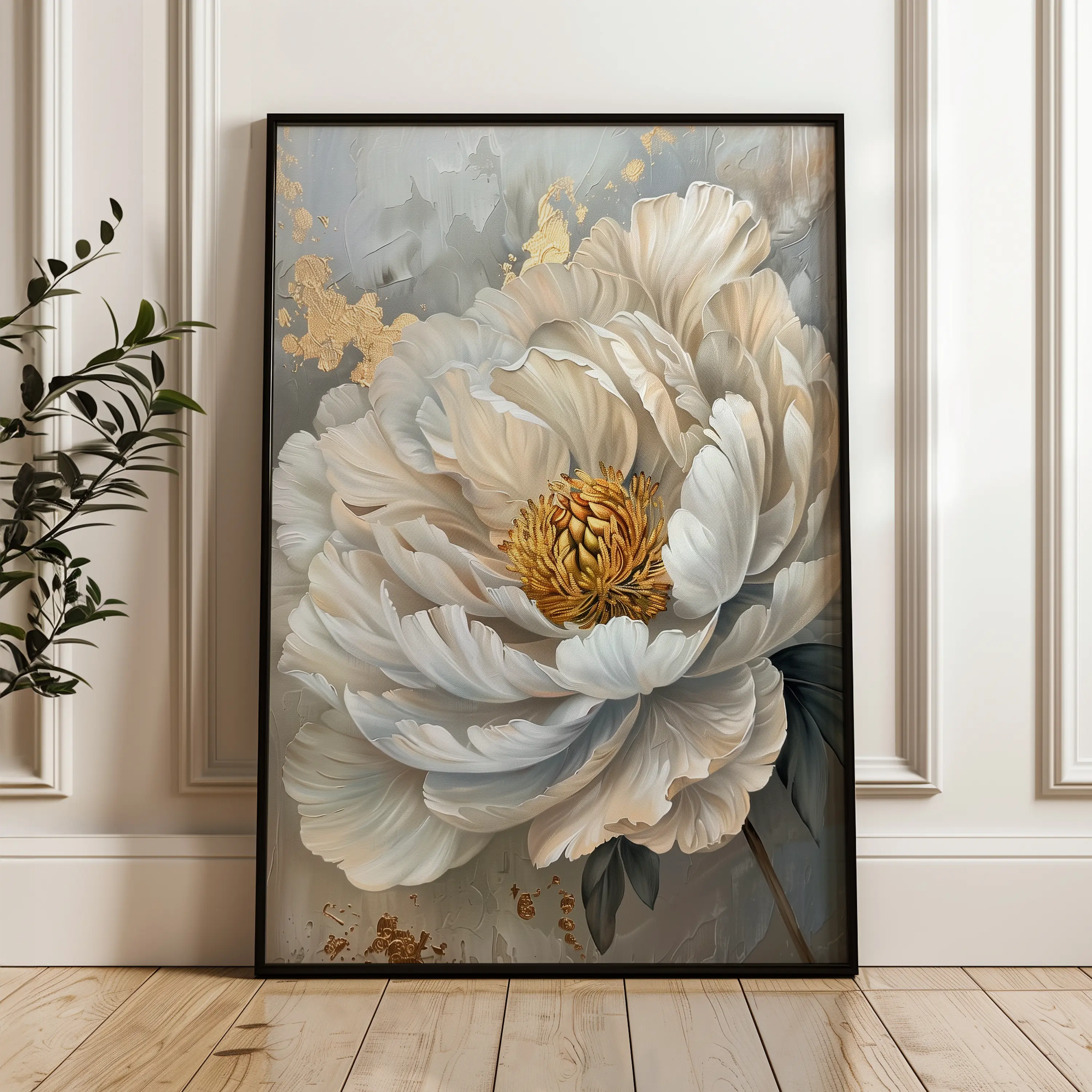 Floral Canvas Wall Art WAD189-F 90 x 60 cm / Stretched on hidden frame