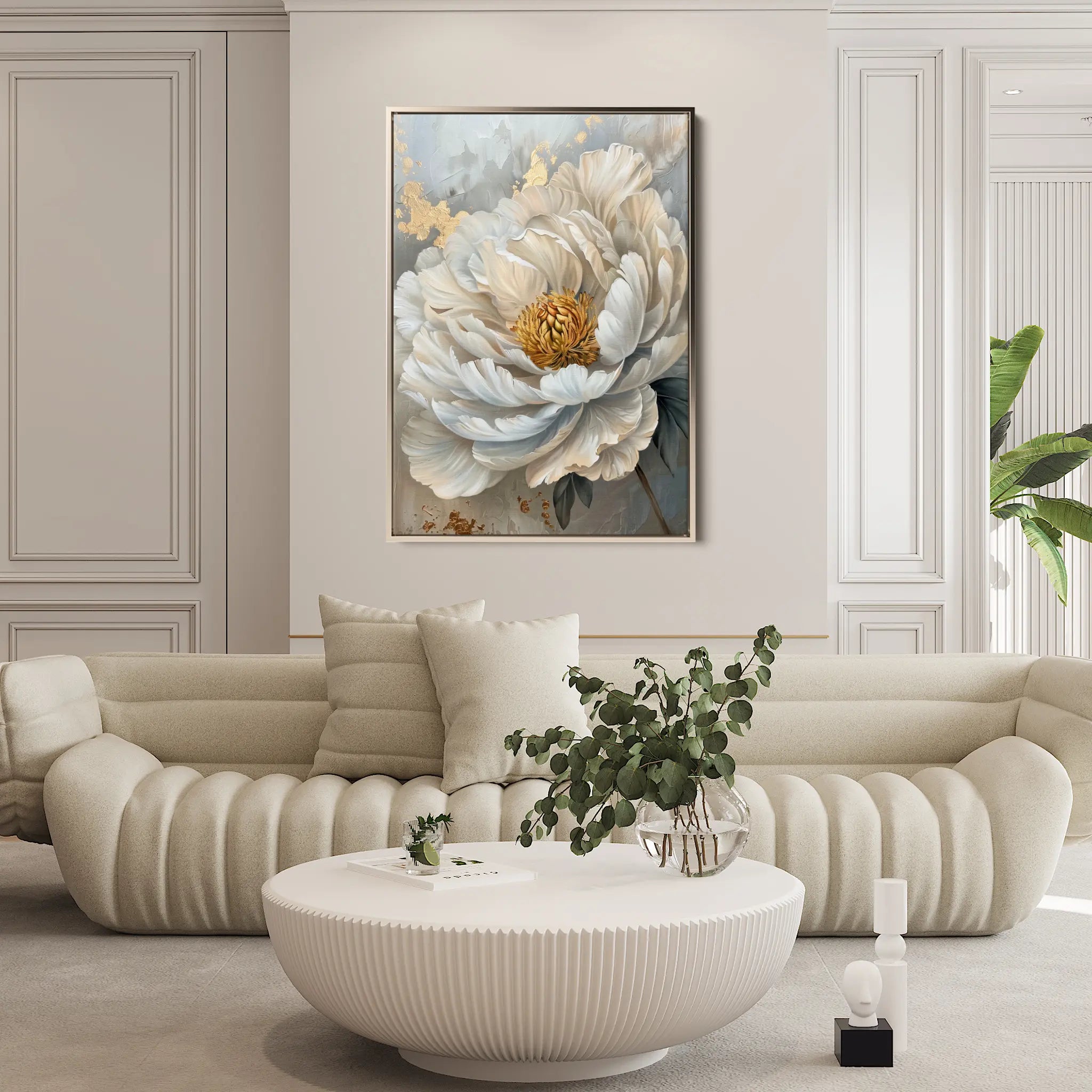 Floral Canvas Wall Art WAD189-F 90 x 60 cm / Stretched on hidden frame