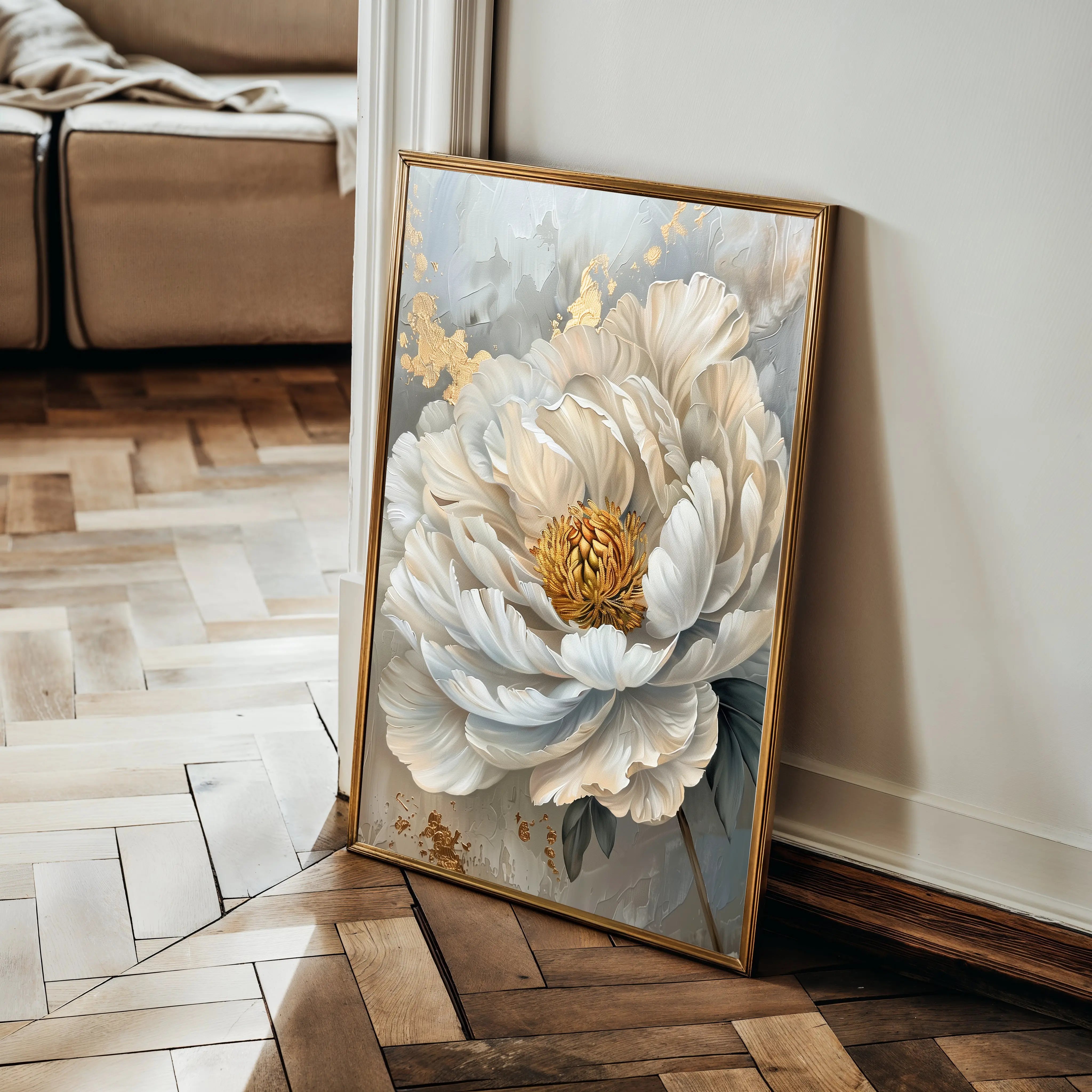 Floral Canvas Wall Art WAD189-F 90 x 60 cm / Stretched on hidden frame