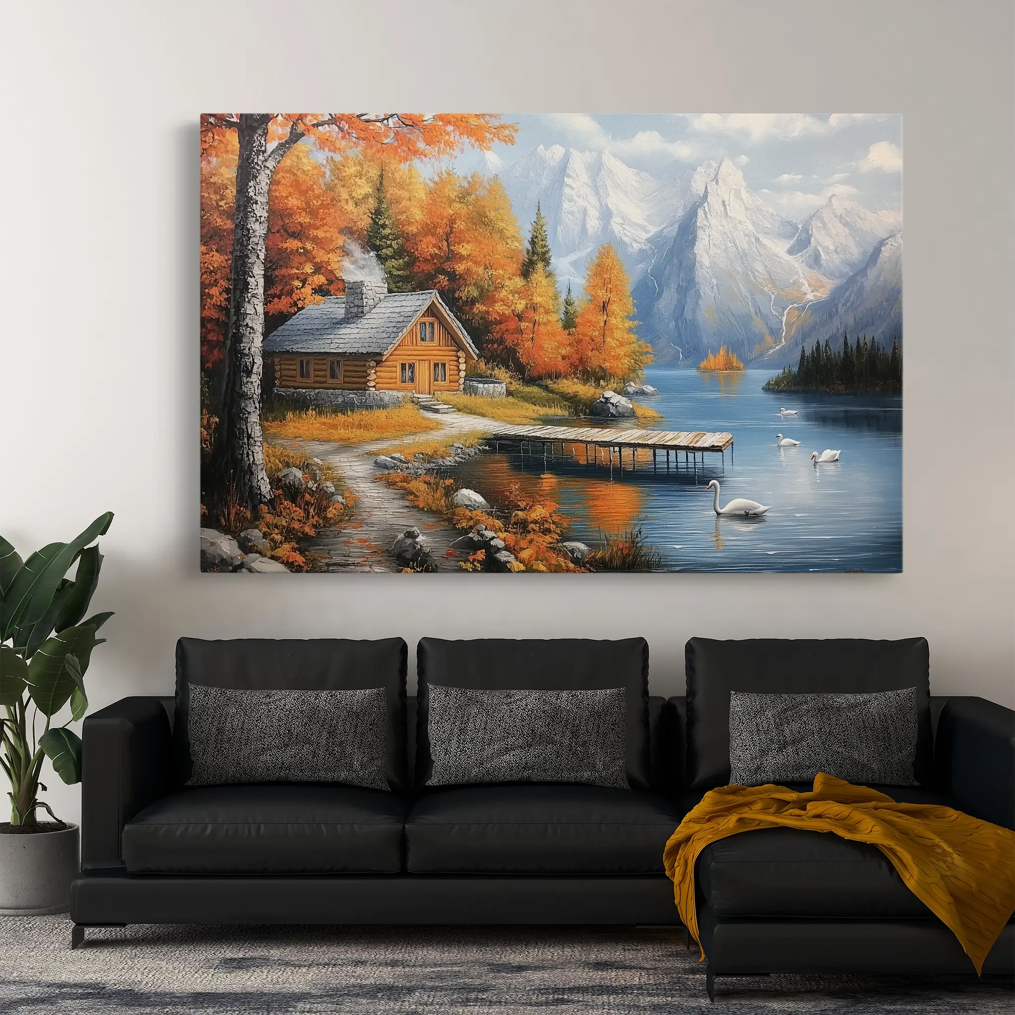 Landscape Canvas Wall Art WAD189-L 90 x 60 cm / Stretched on hidden frame