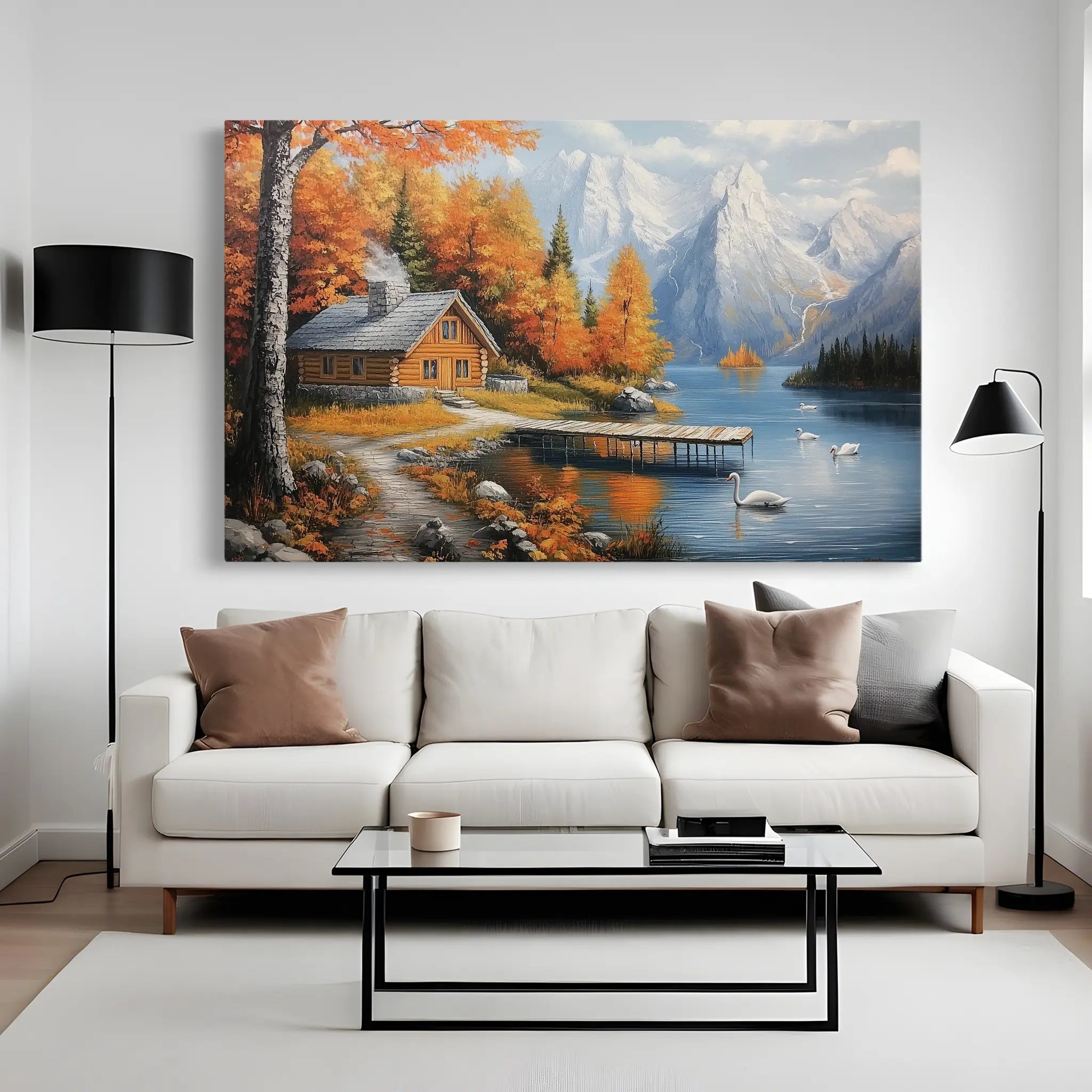 Landscape Canvas Wall Art WAD189-L 90 x 60 cm / Stretched on hidden frame