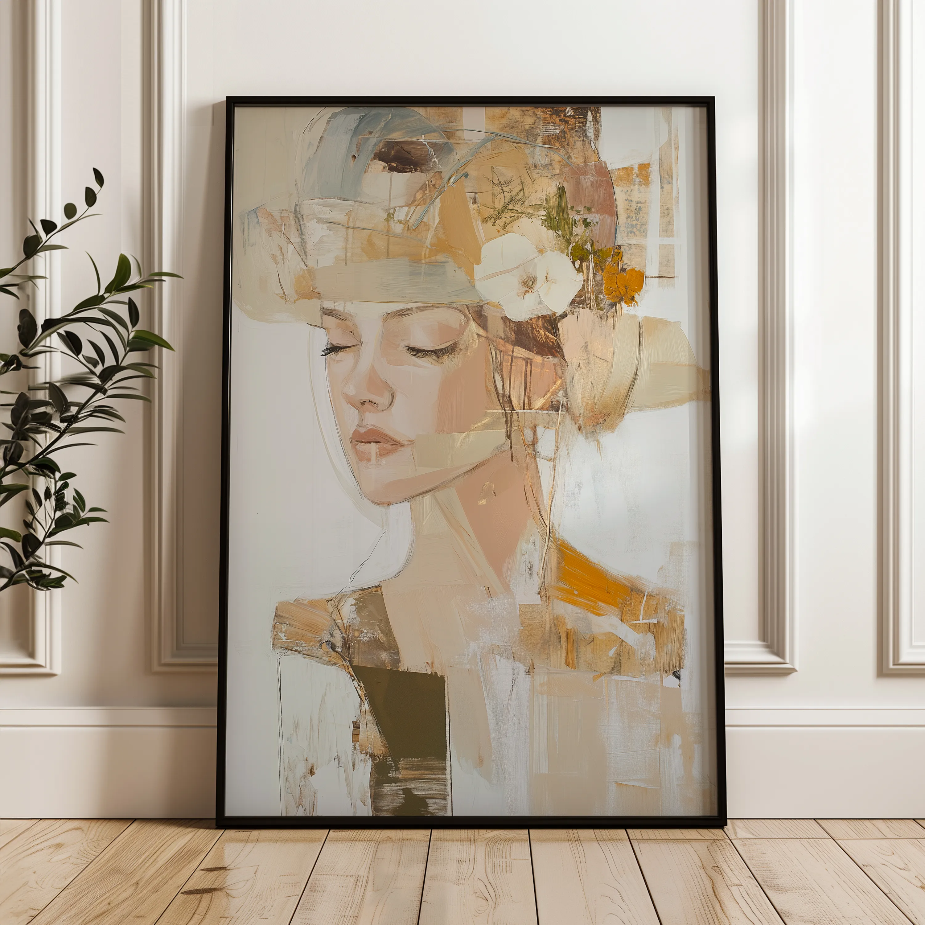 Portrait Canvas Wall Art WAD189-P 90 x 60 cm / Stretched on hidden frame