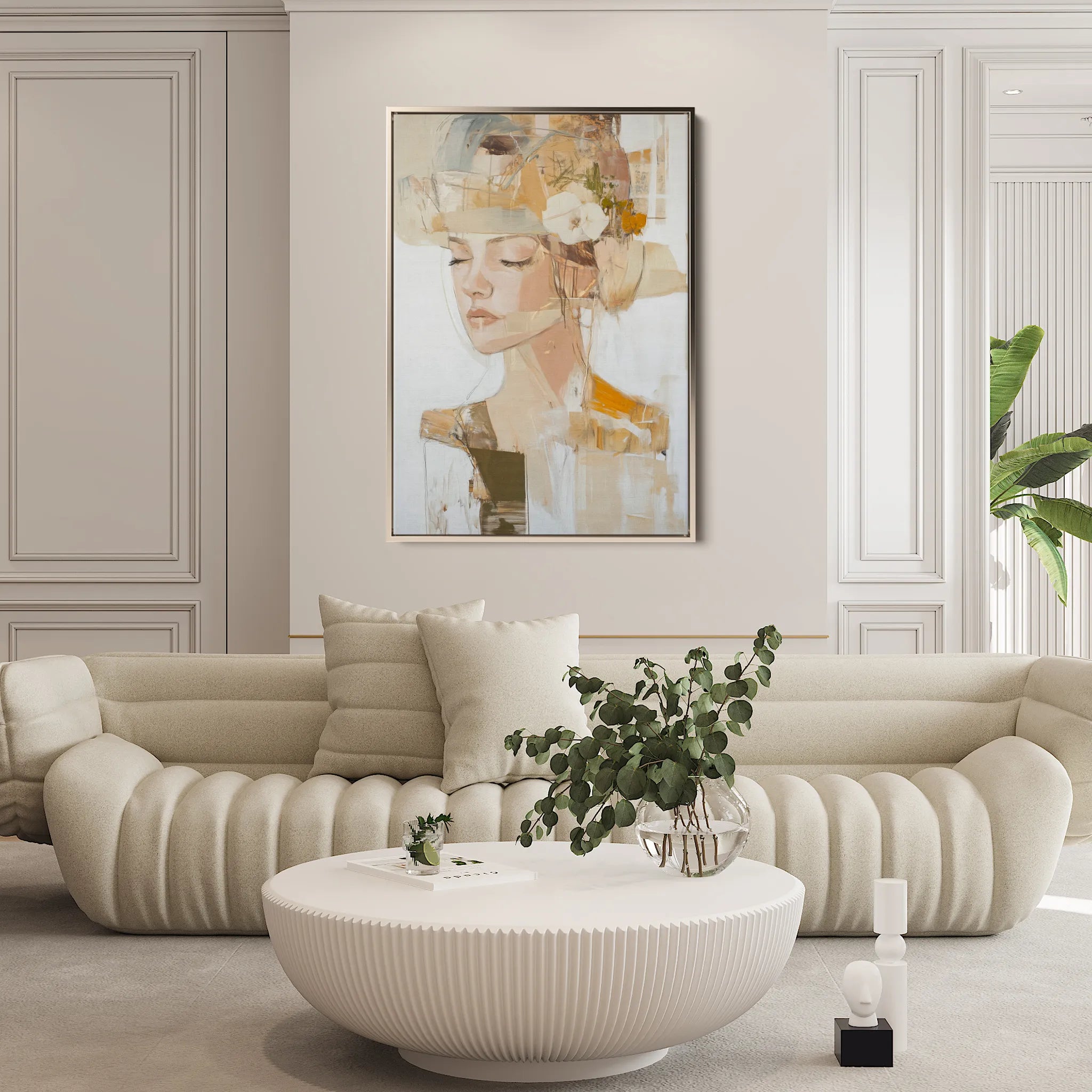 Portrait Canvas Wall Art WAD189-P 90 x 60 cm / Stretched on hidden frame