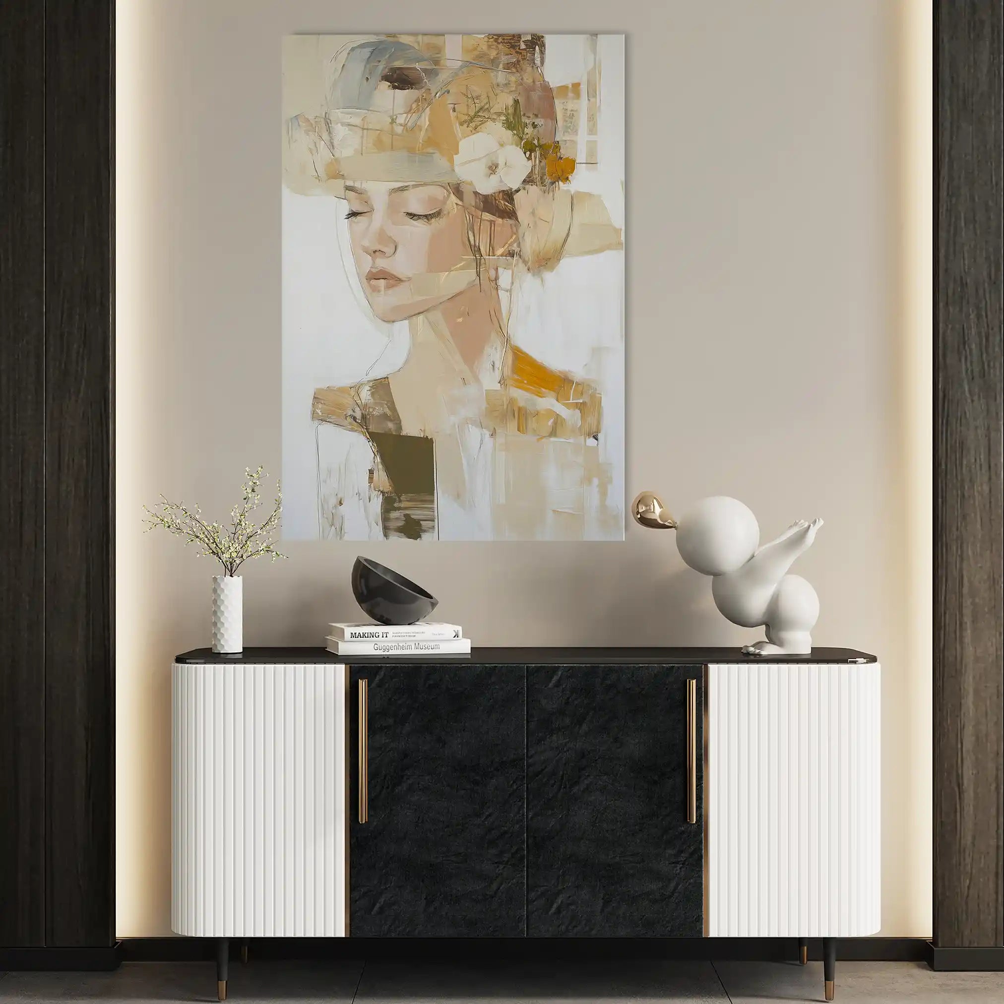 Portrait 189 Canvas Art 90 x 60 cm / Stretched on hidden frame