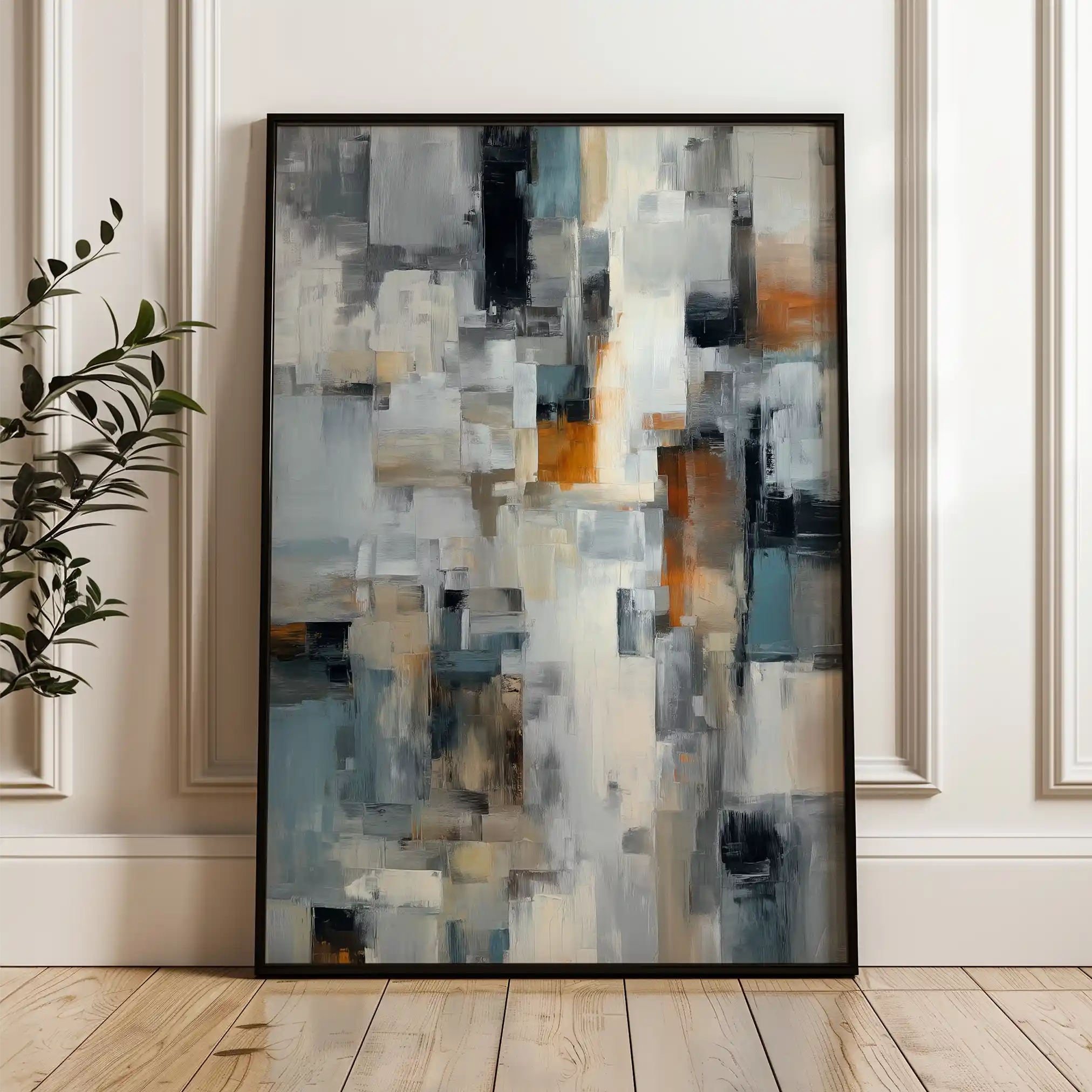 Abstract 1890 Canvas Art 60 x 40 cm / Stretched on hidden frame