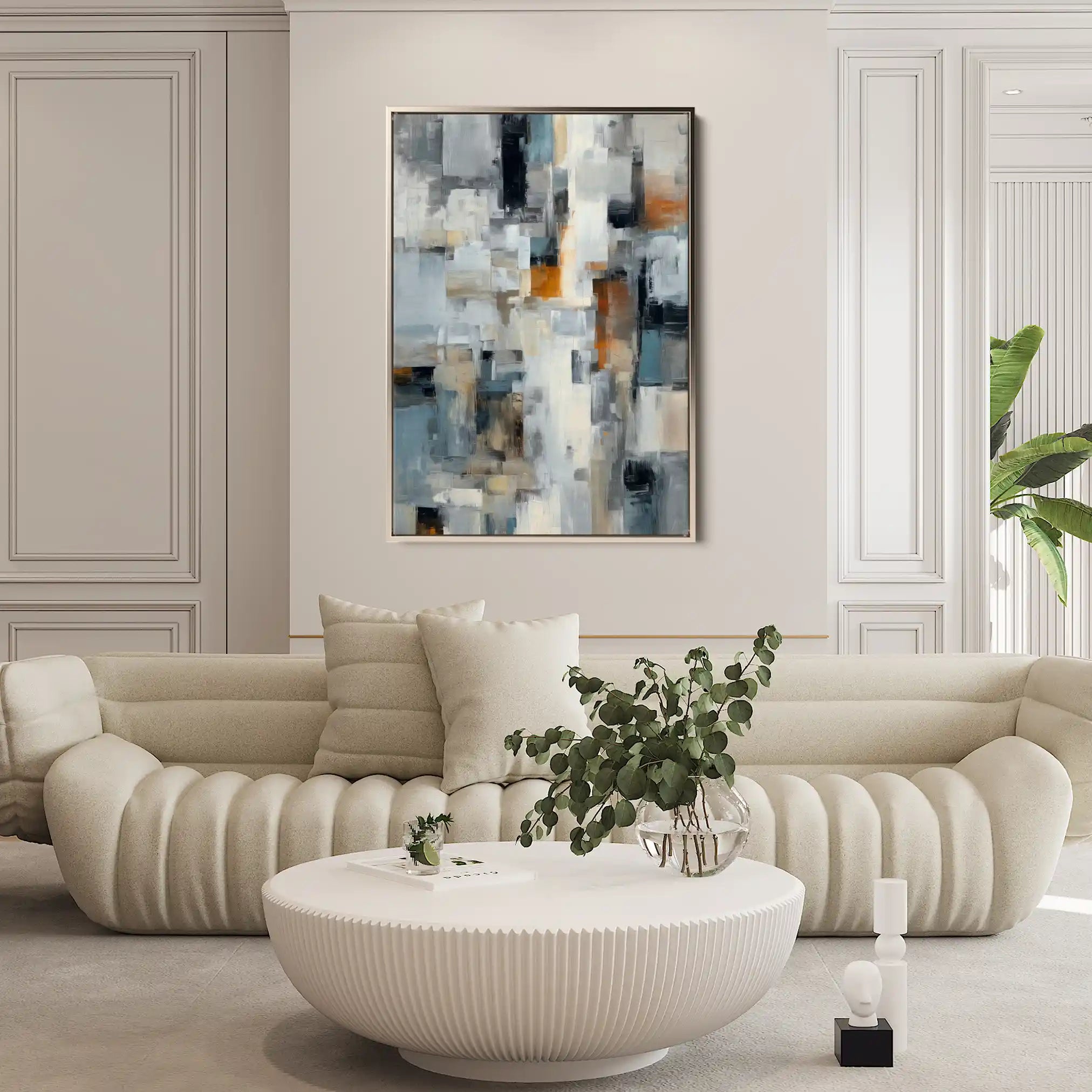 Abstract 1890 Canvas Art 60 x 40 cm / Stretched on hidden frame