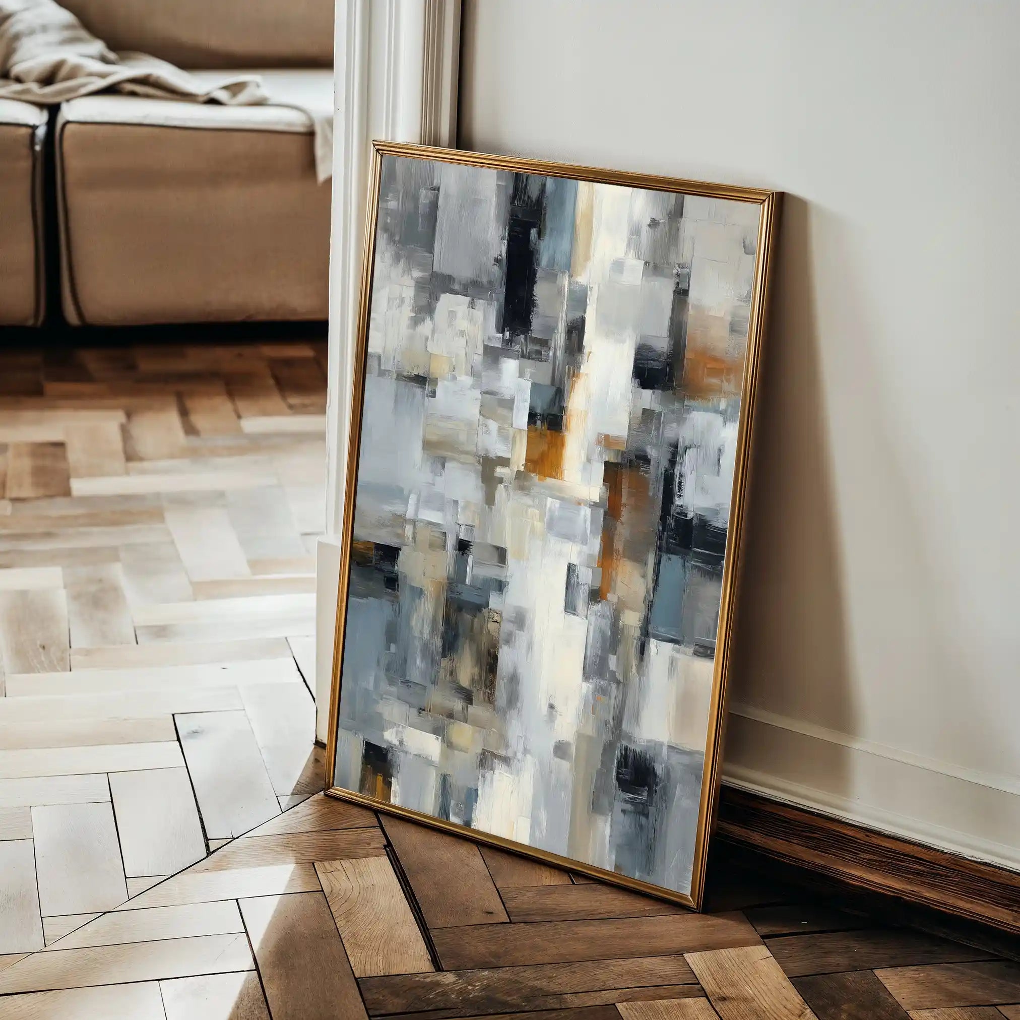 Abstract 1890 Canvas Art 60 x 40 cm / Stretched on hidden frame