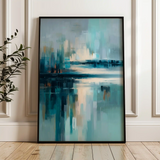 Abstract 1895 Canvas Art 60 x 40 cm / Stretched on hidden frame
