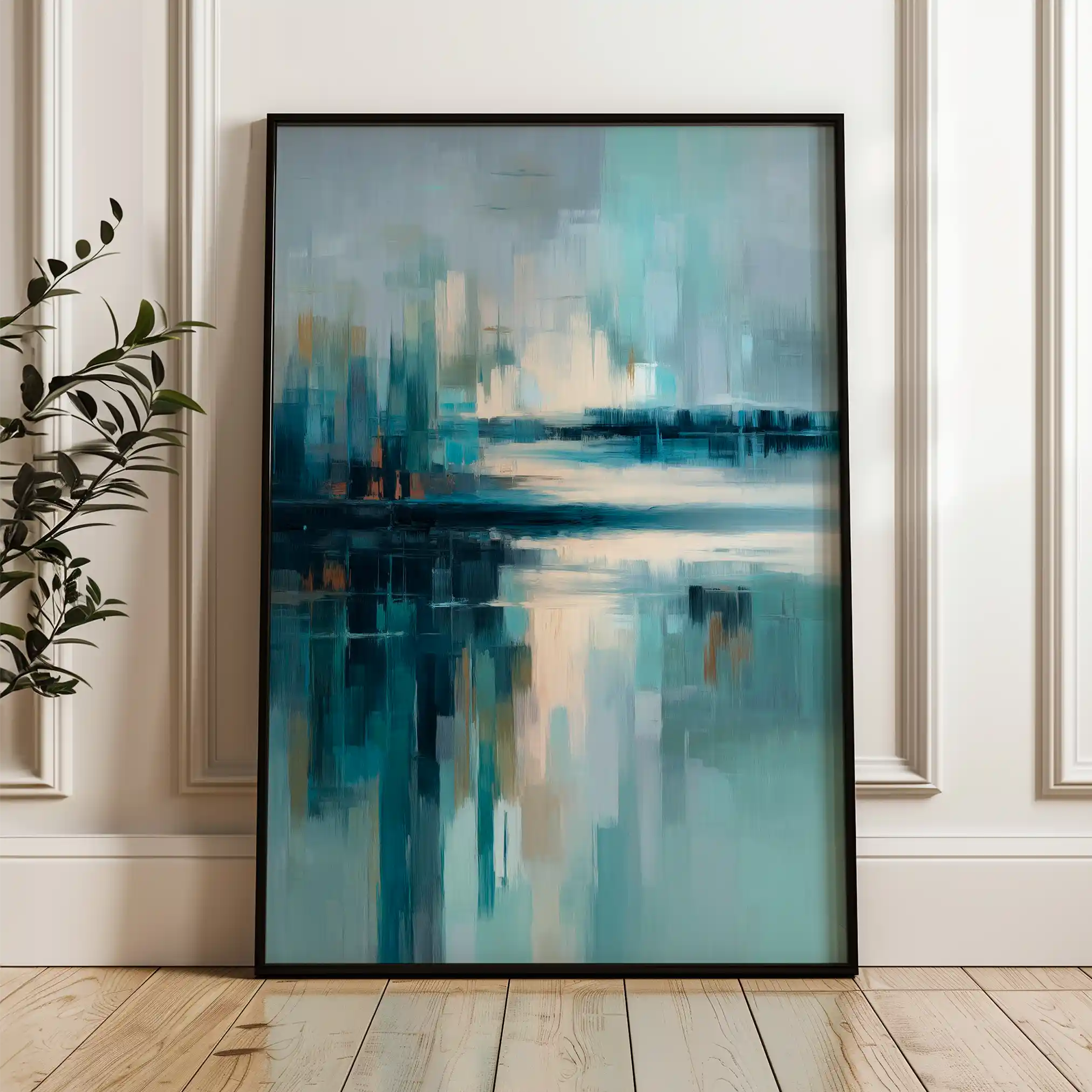 Abstract 1895 Canvas Art 60 x 40 cm / Stretched on hidden frame