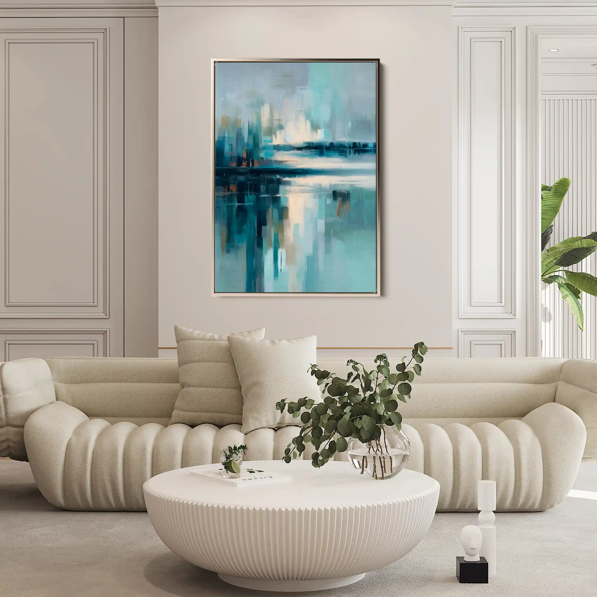 Abstract 1895 Canvas Art 60 x 40 cm / Stretched on hidden frame
