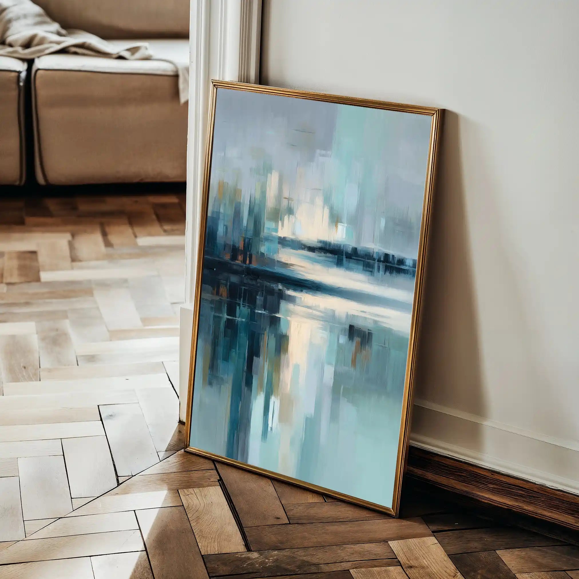 Abstract 1895 Canvas Art 60 x 40 cm / Stretched on hidden frame
