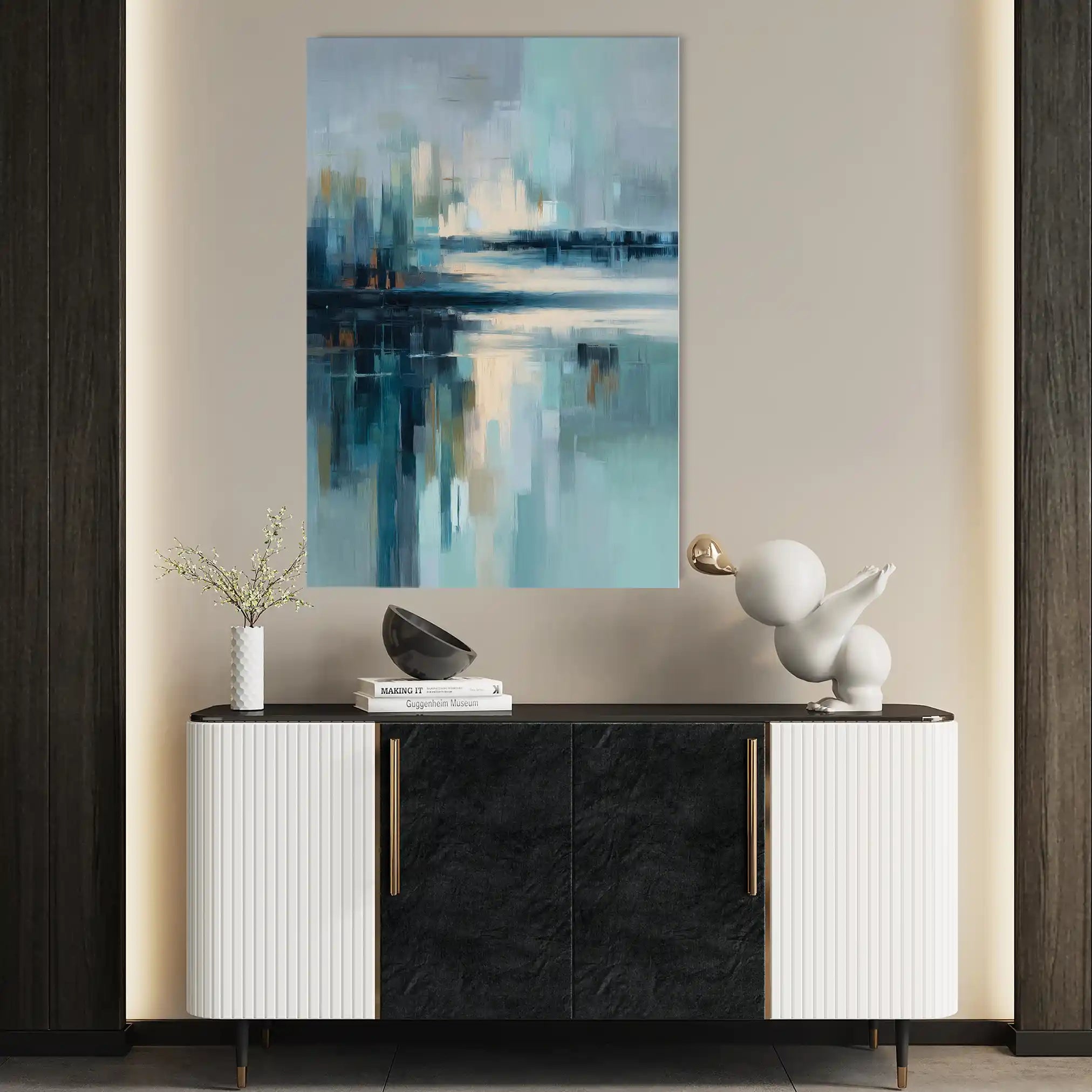 Abstract 1895 Canvas Art 60 x 40 cm / Stretched on hidden frame