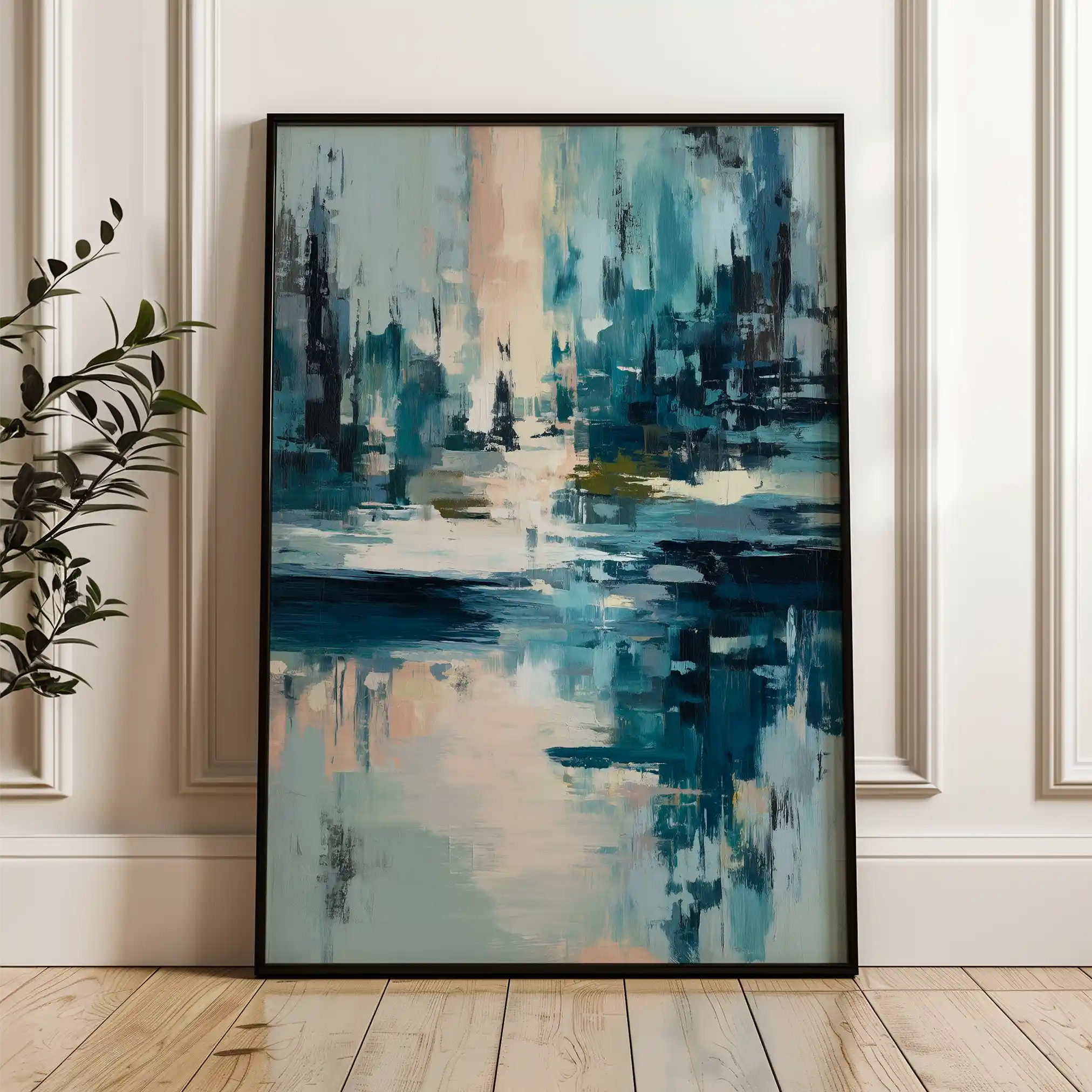 Abstract 1896 Canvas Art 60 x 40 cm / Stretched on hidden frame