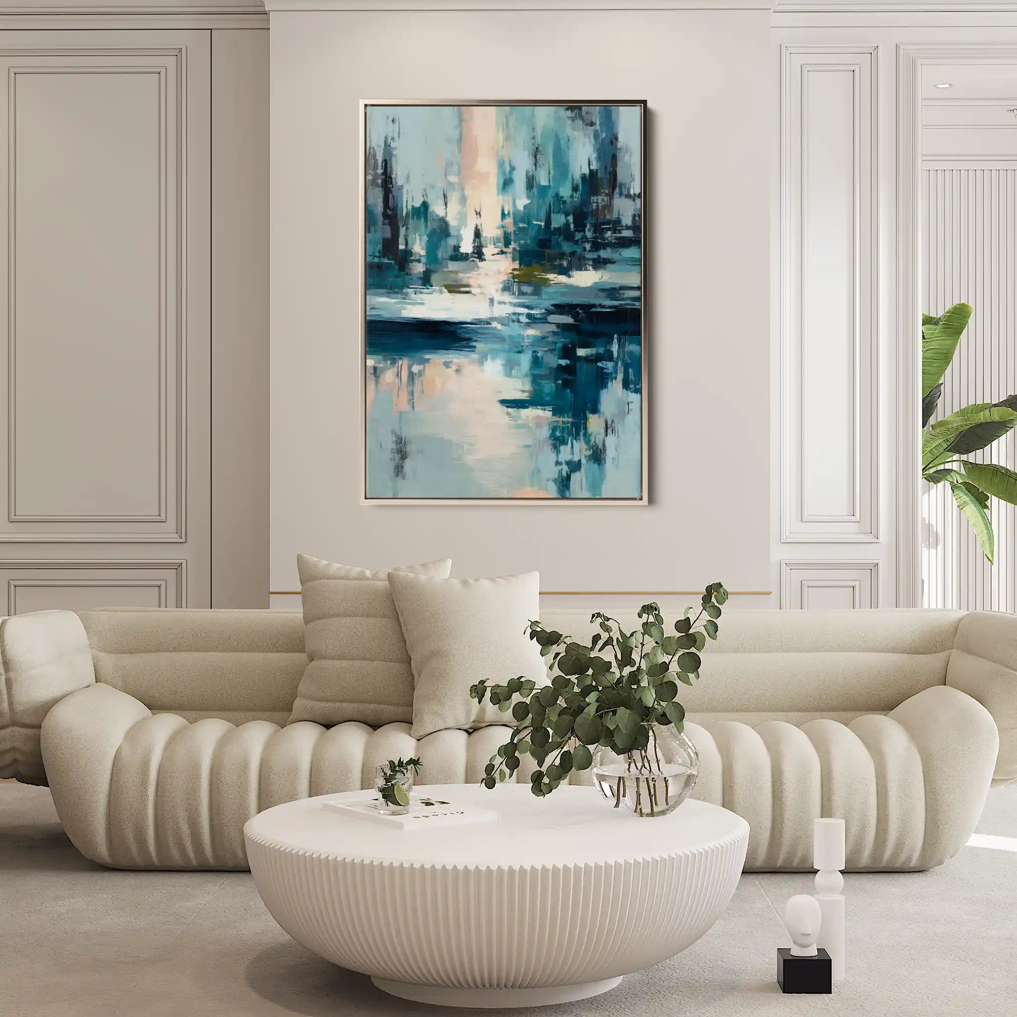 Abstract 1896 Canvas Art 60 x 40 cm / Stretched on hidden frame