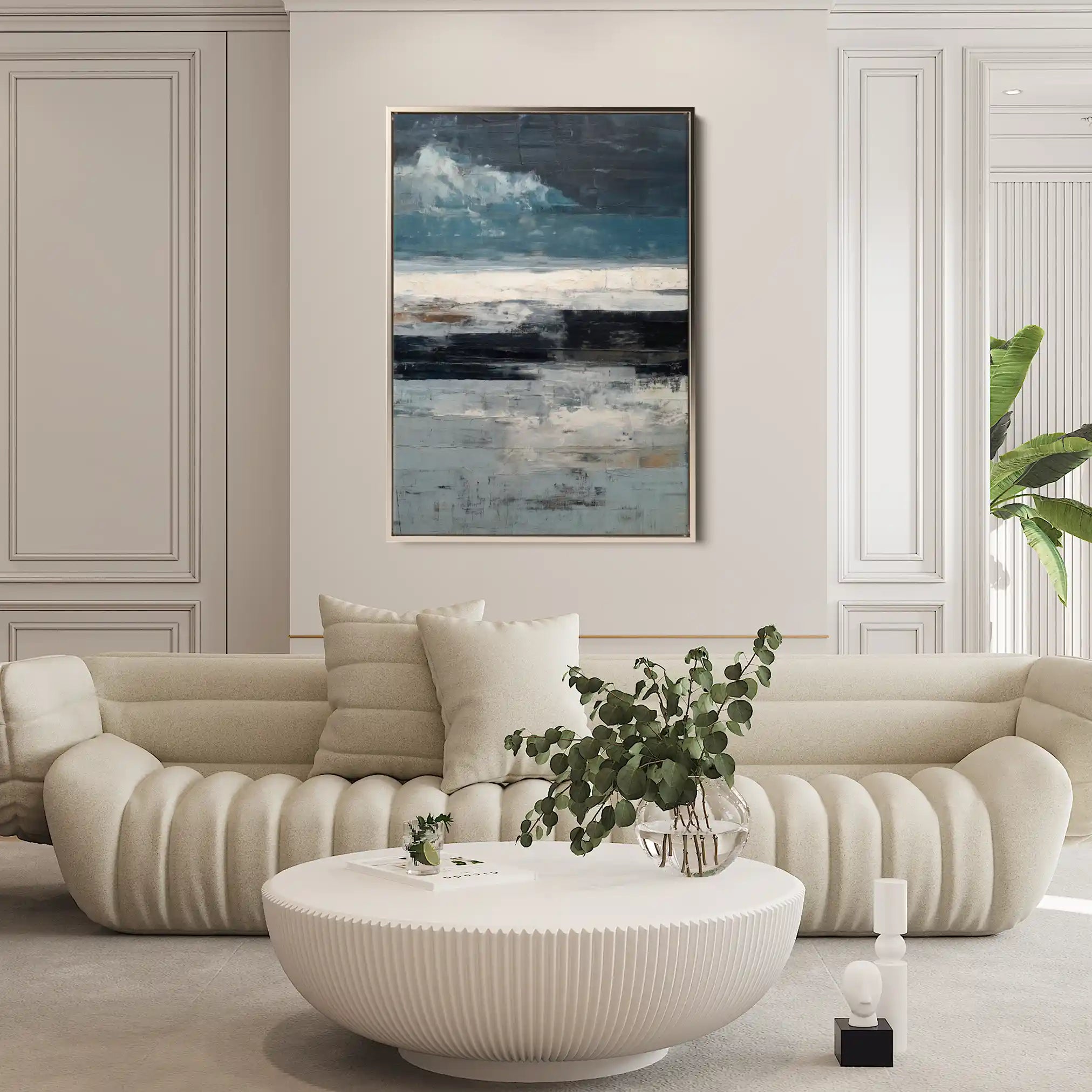 Abstract 1897 Canvas Art 60 x 40 cm / Stretched on hidden frame