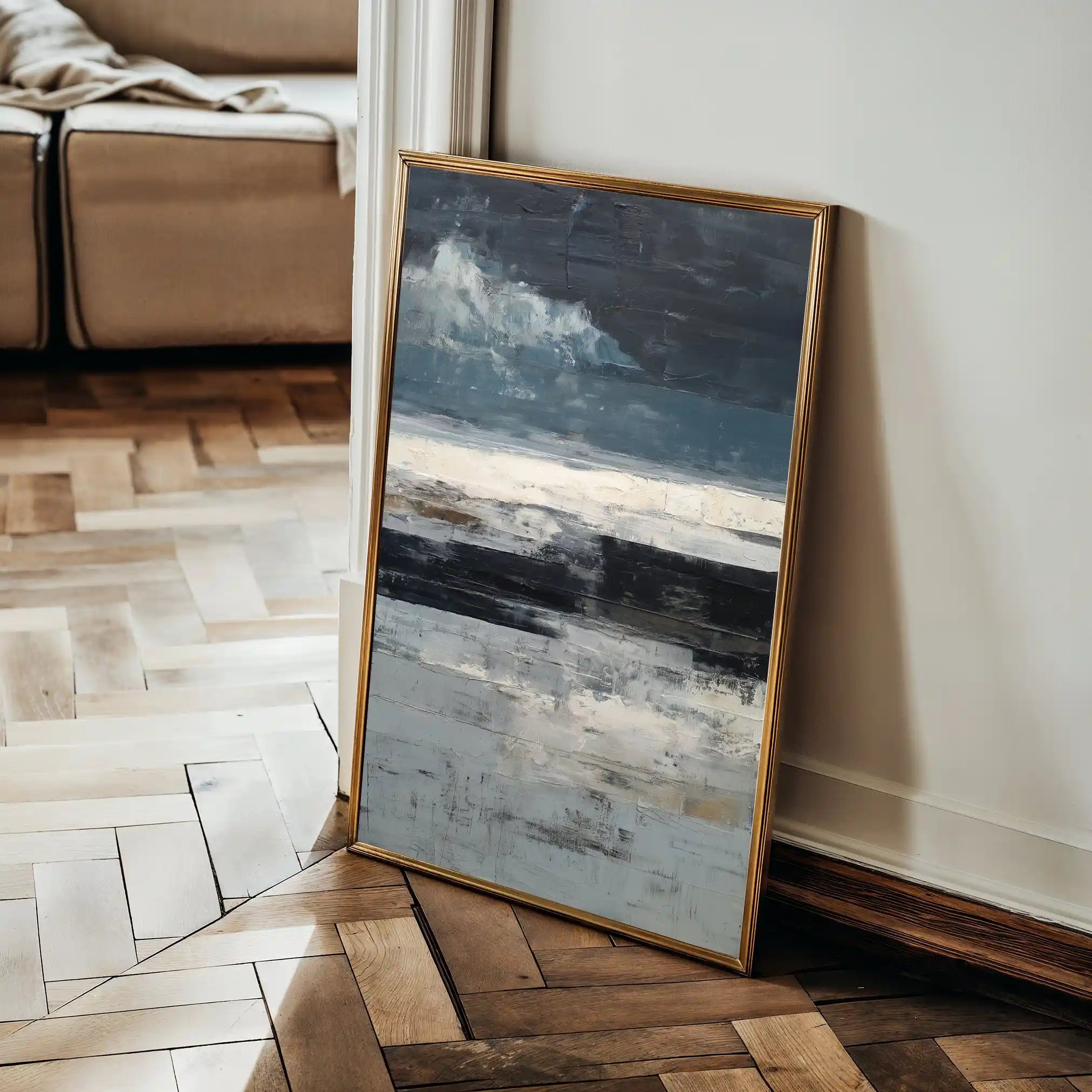 Abstract 1897 Canvas Art 60 x 40 cm / Stretched on hidden frame