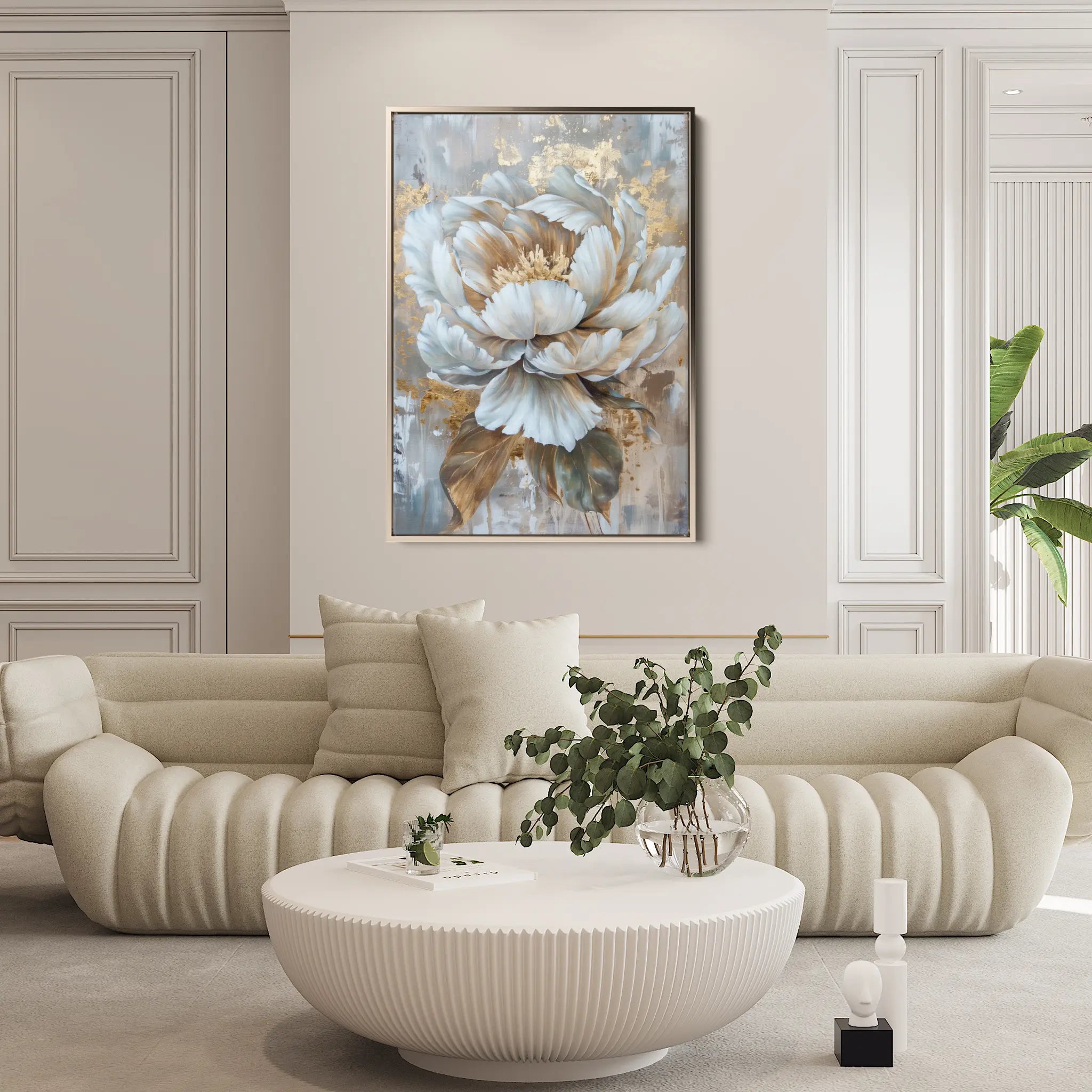 Floral Canvas Wall Art WAD190-F 90 x 60 cm / Stretched on hidden frame