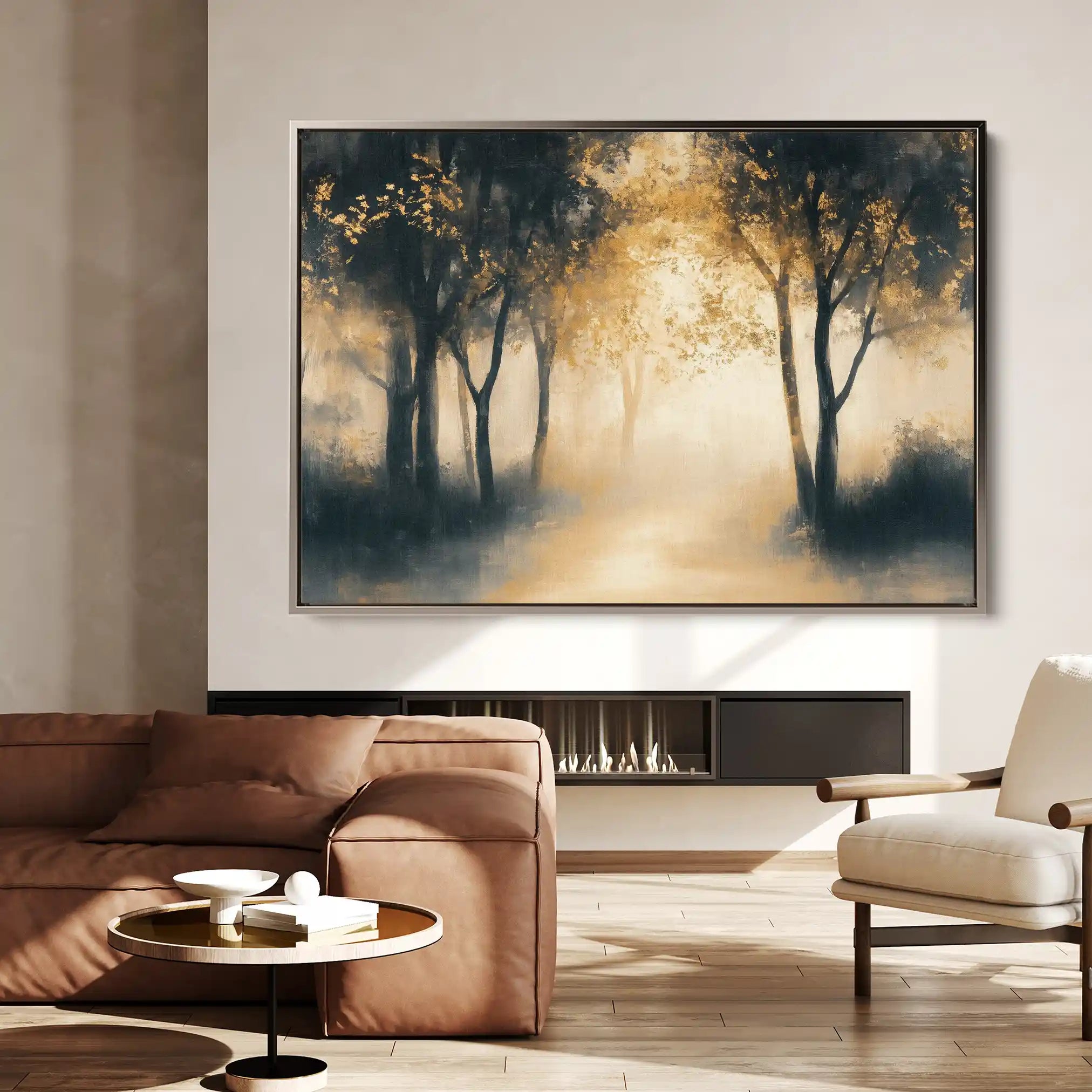 Landscape 190 Canvas Art 90 x 60 cm / Stretched on hidden frame