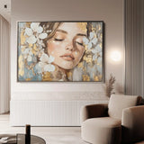 Portrait 190 Canvas Art 90 x 60 cm / Stretched on hidden frame